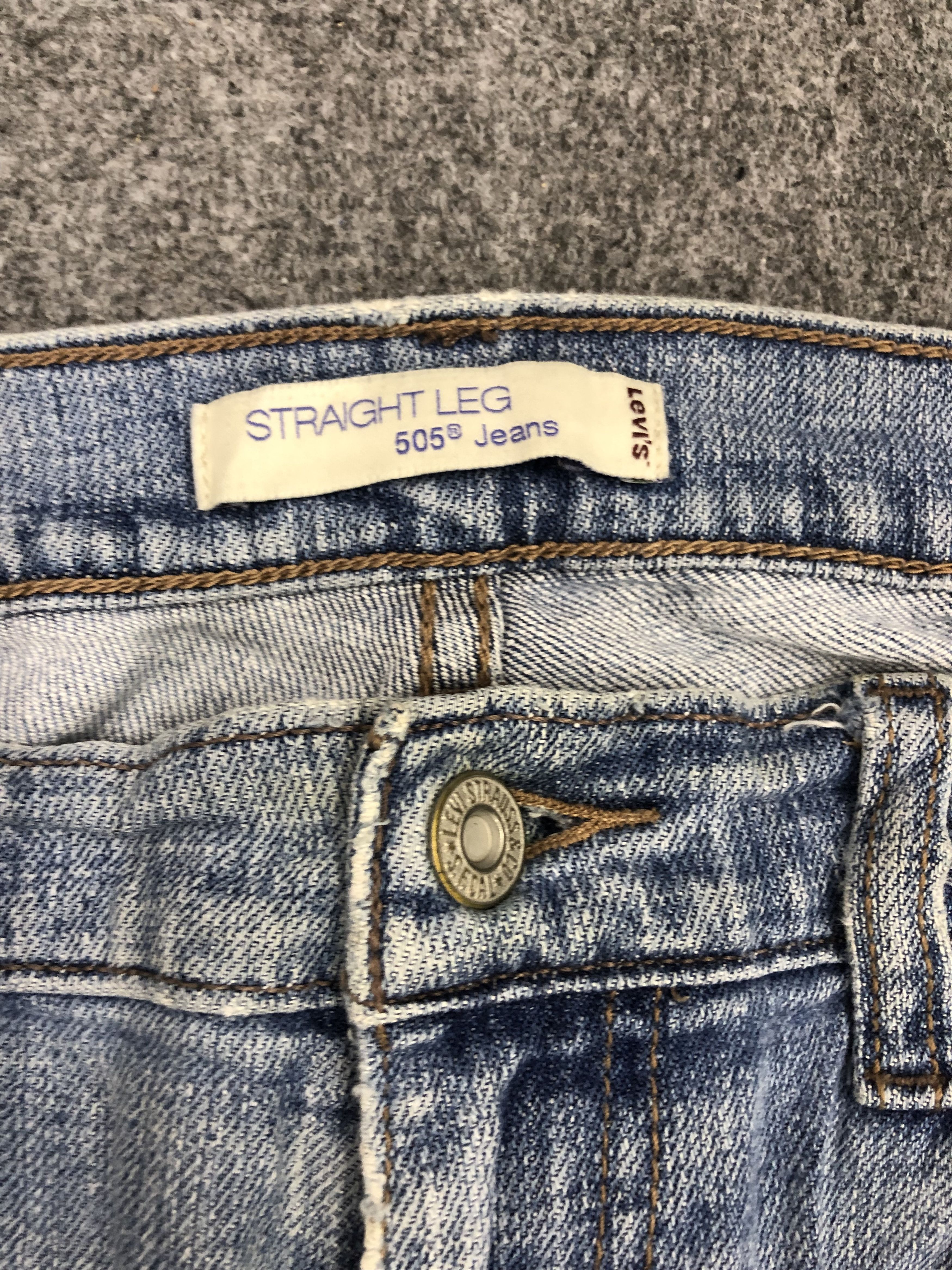 Levi's × Vintage Vintage Levis 505 Light Wash Jeans DP1159 Size US 34 / EU 50 - 6 Thumbnail