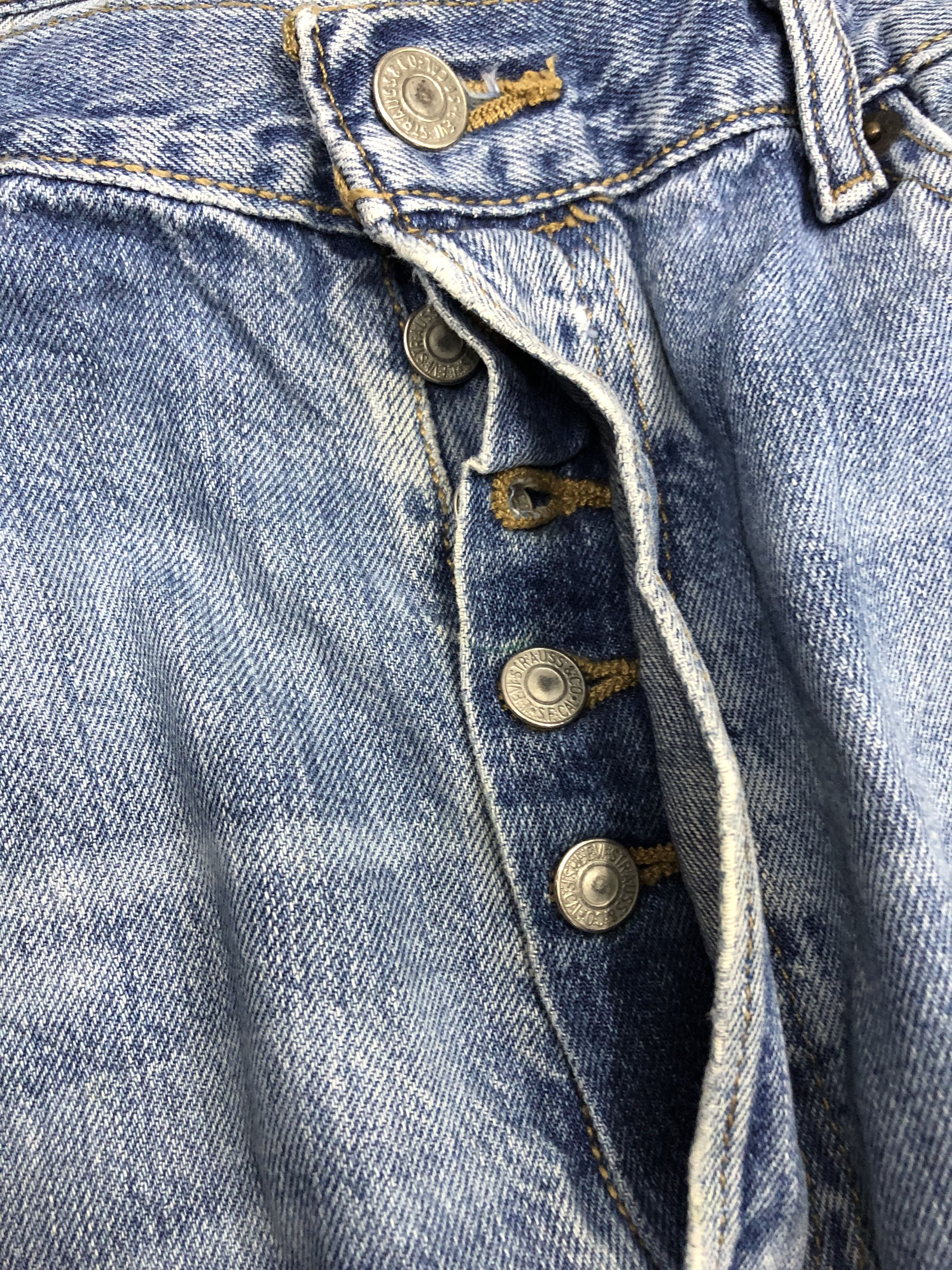 Levi's Vintage Levis 501 Sun Faded Jeans DP1214 Size US 36 / EU 52 - 10 Thumbnail