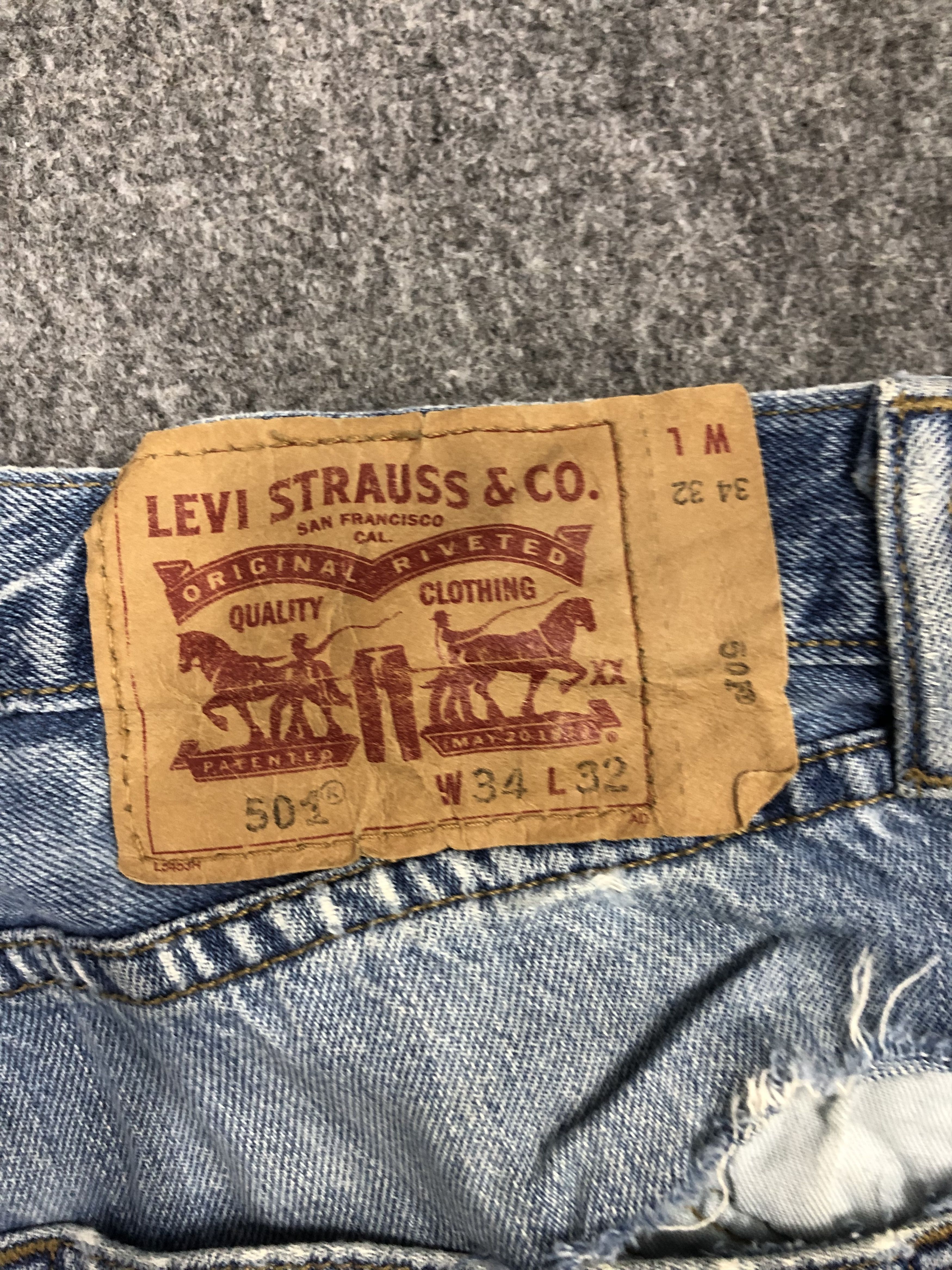 Levi's Vintage Levis 501 Sun Faded Jeans DP1214 Size US 36 / EU 52 - 5 Thumbnail