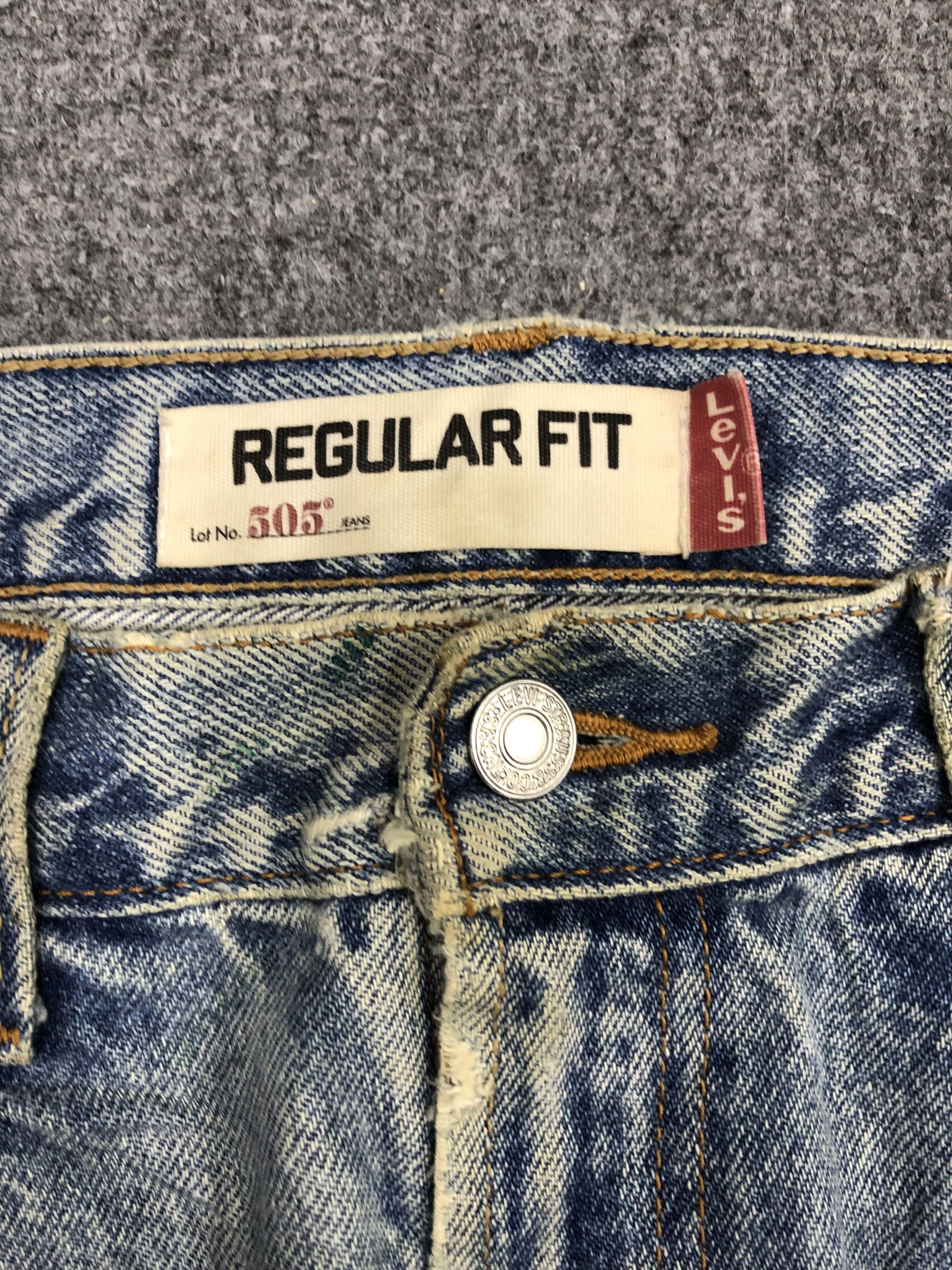 Levi's × Vintage Vintage Levis 505 Sun Faded Jeans DP1205 Size US 34 / EU 50 - 6 Thumbnail
