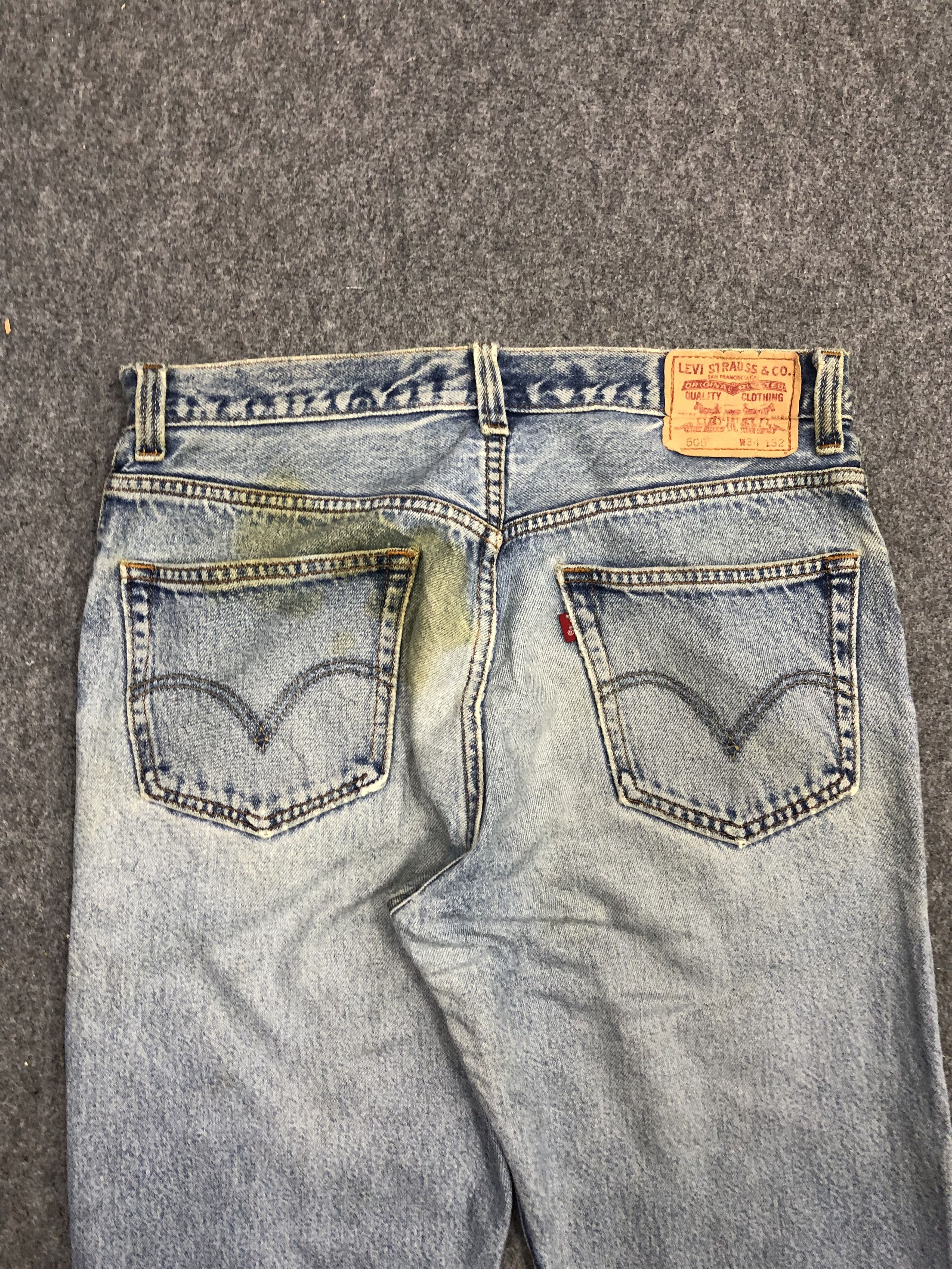 Levi's × Vintage Vintage Levis 505 Sun Faded Jeans DP1205 Size US 34 / EU 50 - 4 Thumbnail