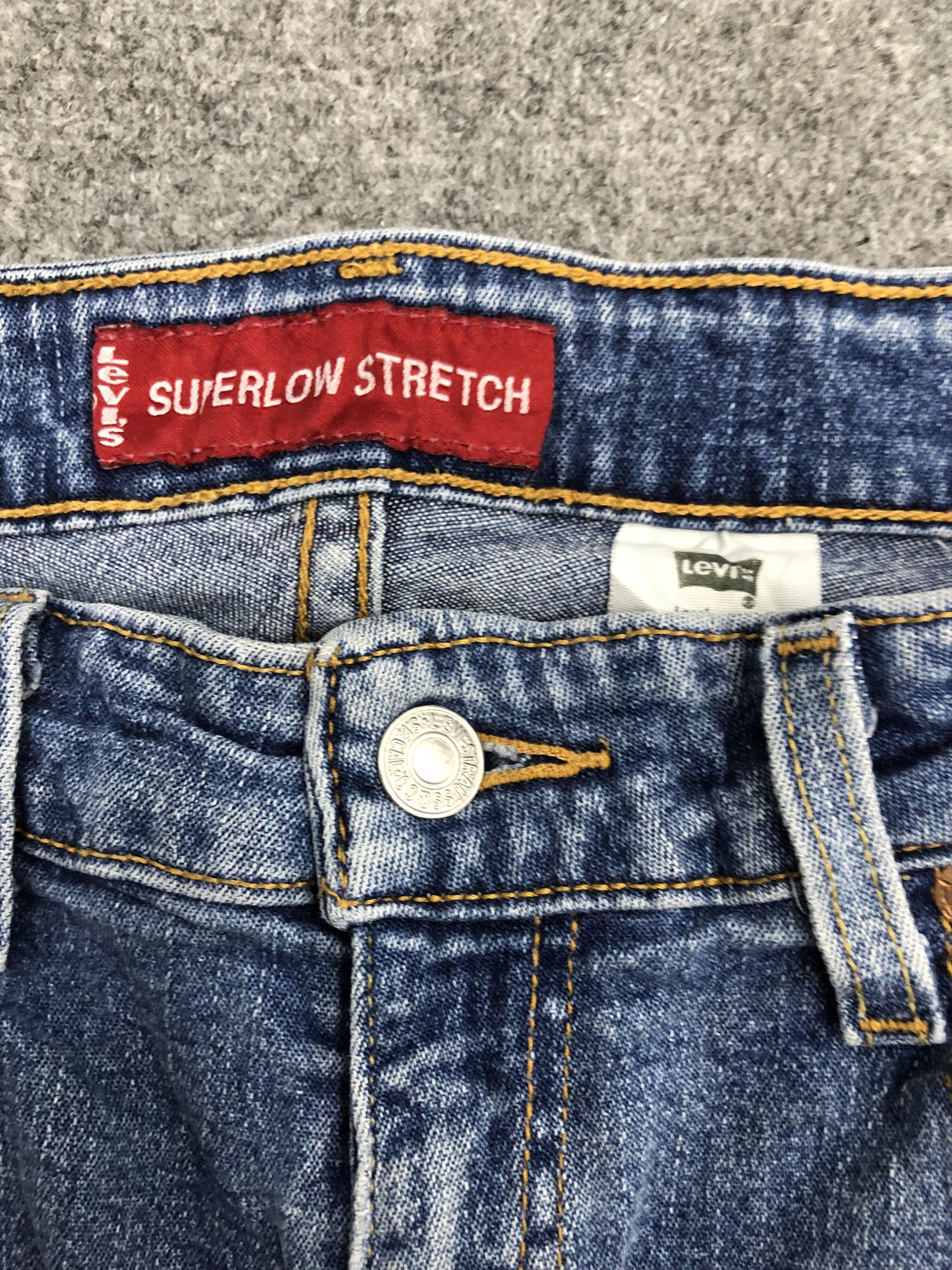 Levi's Vintage Levis Superlow Stretch Jeans DP1197 Size US 32 / EU 48 - 6 Thumbnail