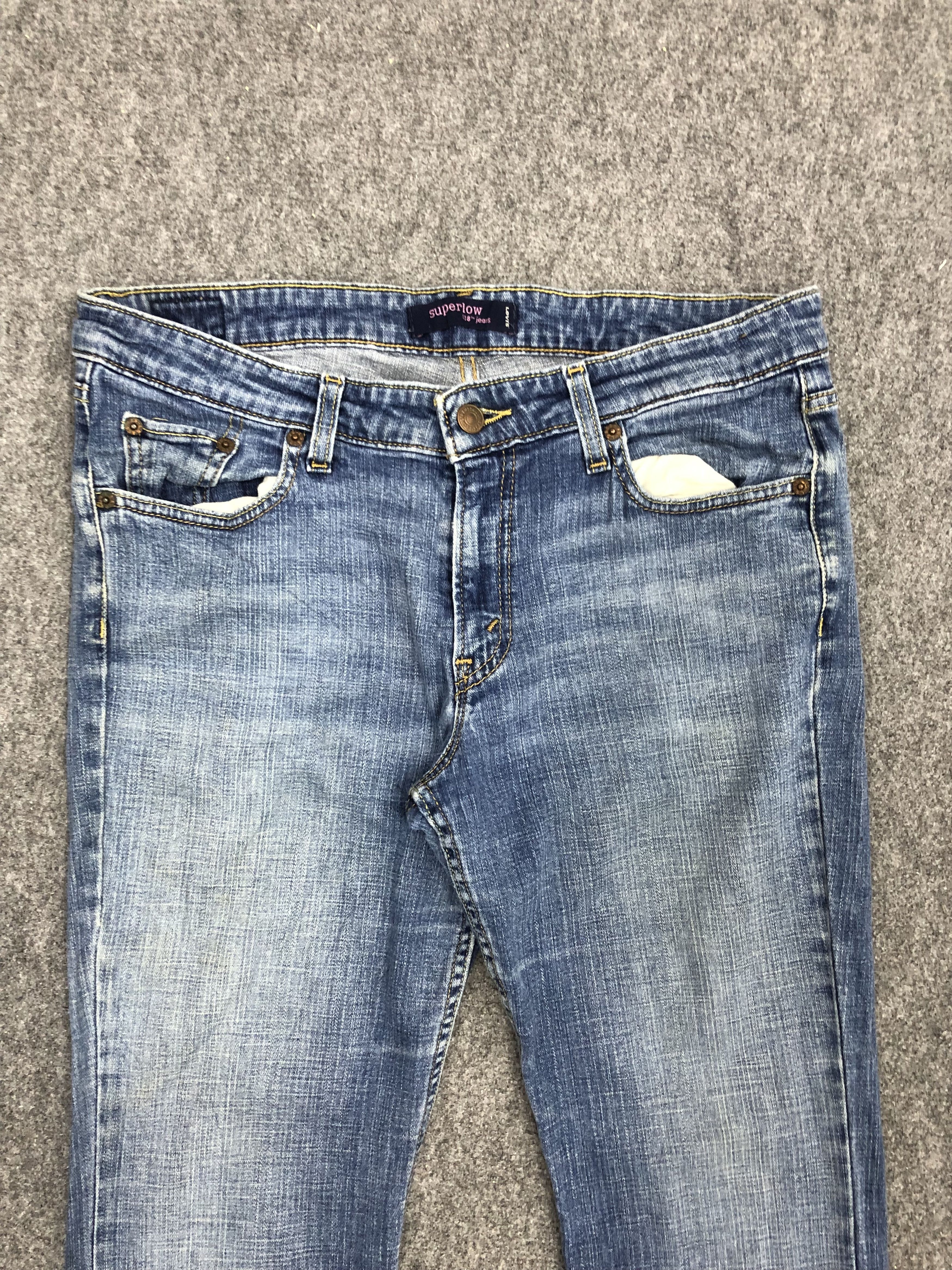 Levi's Vintage Levis 518 Super Low Boot Cut Flare Jeans DP1186 Size US 34 / EU 50 - 2 Thumbnail