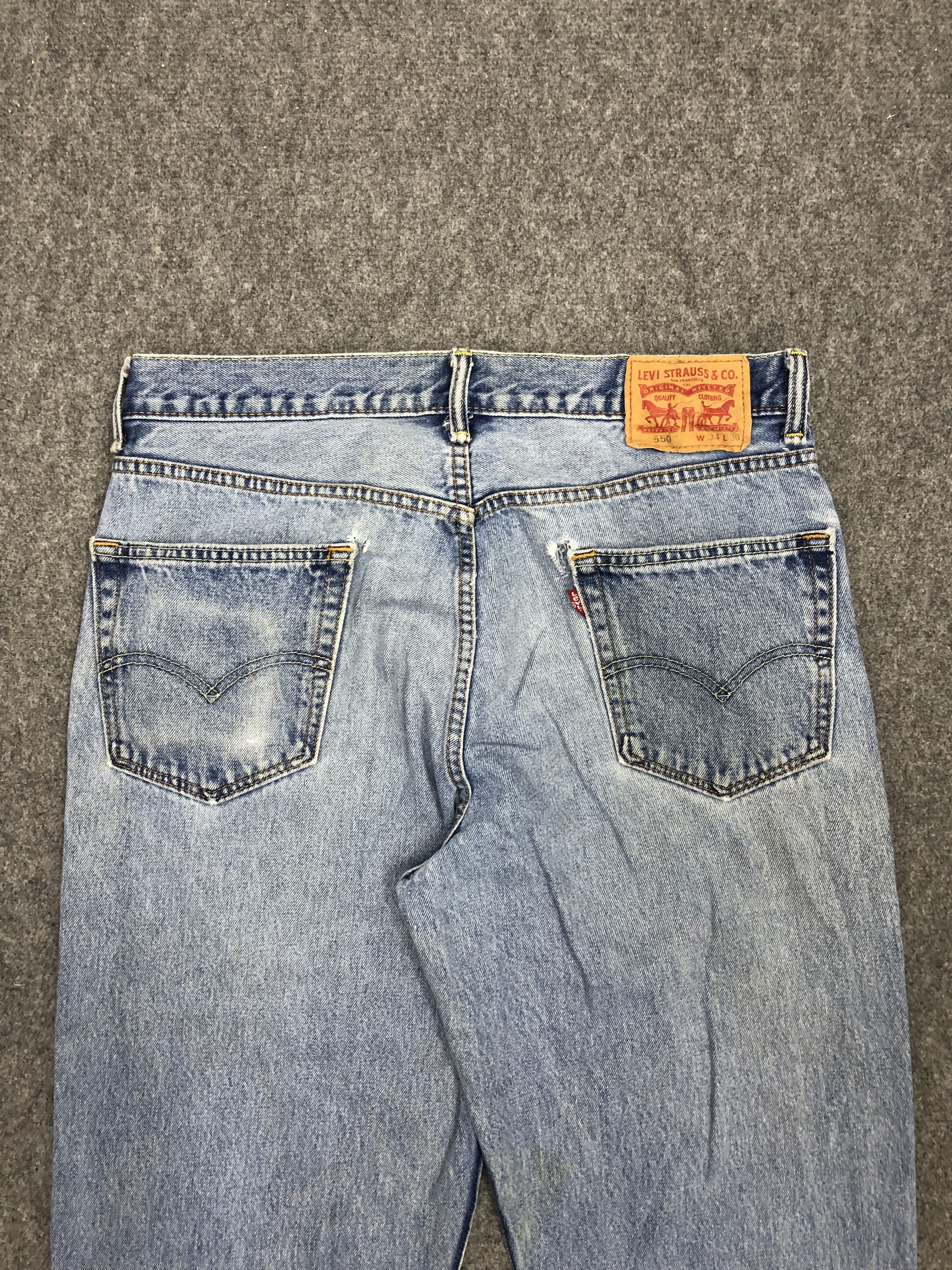 Levi's × Vintage Vintage Levis 550 Light Blue Jeans Size US 34 / EU 50 - 4 Thumbnail