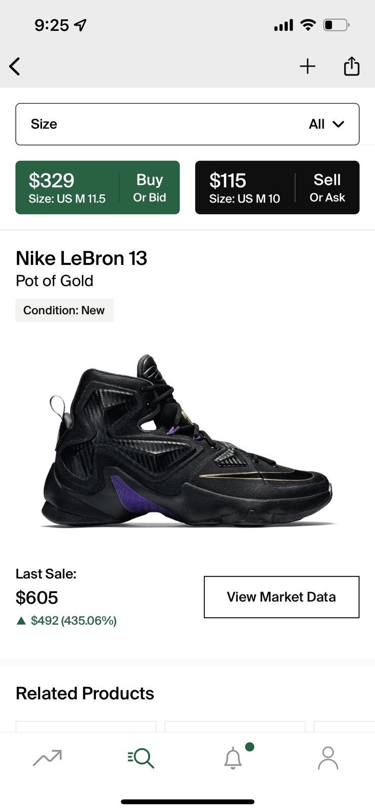 Nike Lebron 13 Grape