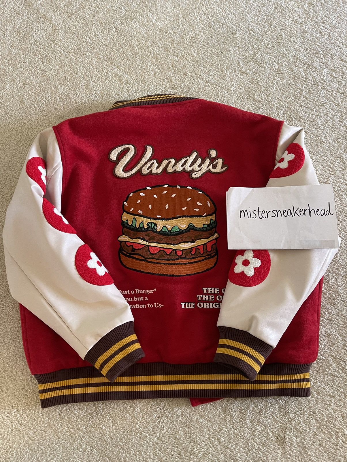 Vandy The Pink Vandy The Pink 4th Anniversary Varsity Jacket (2021) Red ...