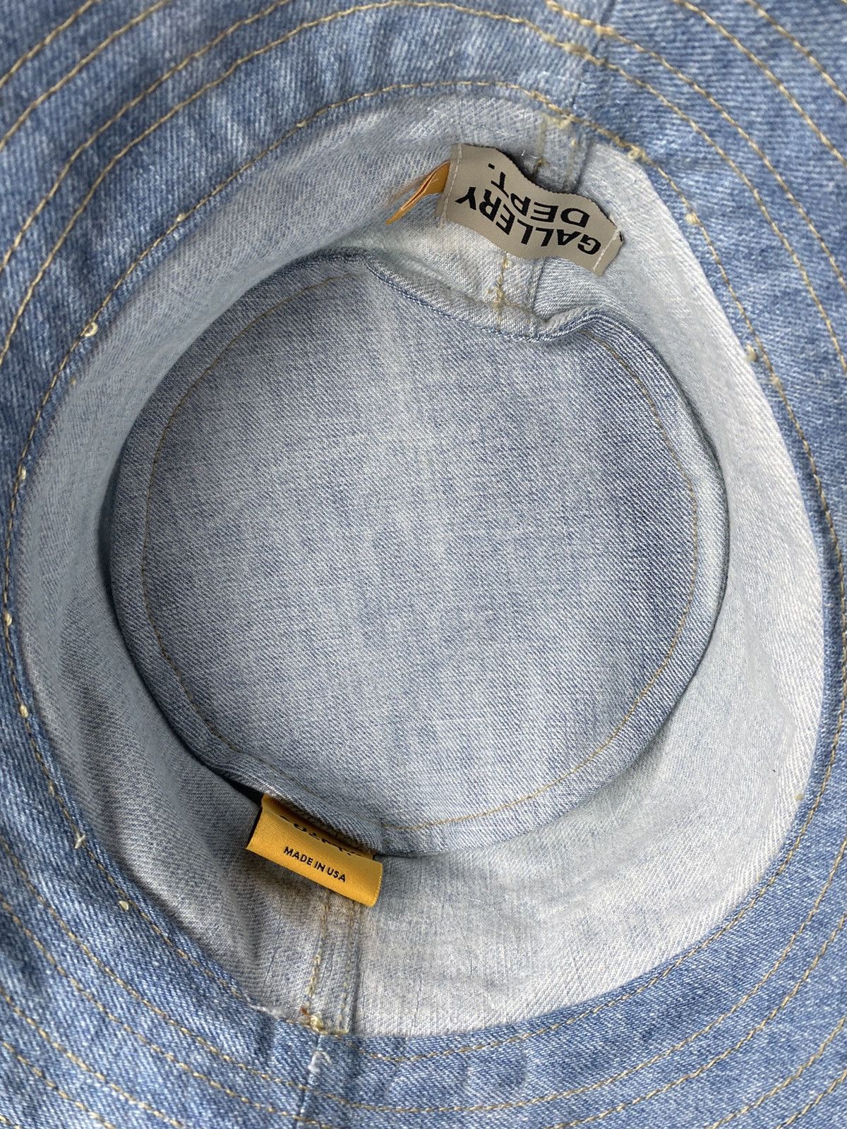 Gallery Dept. Gallery Dept Denim Logo Bucket Hat Size ONE SIZE - 9 Thumbnail