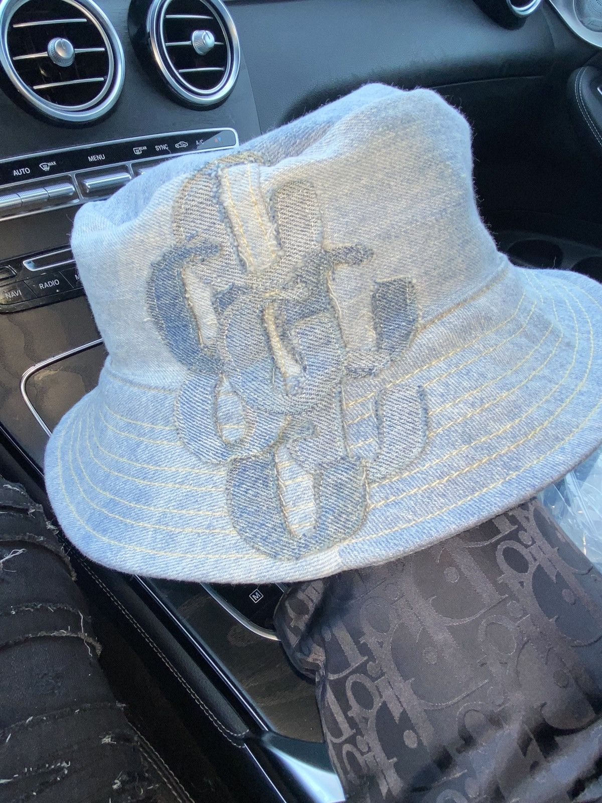 Gallery Dept. Gallery Dept Denim Logo Bucket Hat Size ONE SIZE - 1 Thumbnail