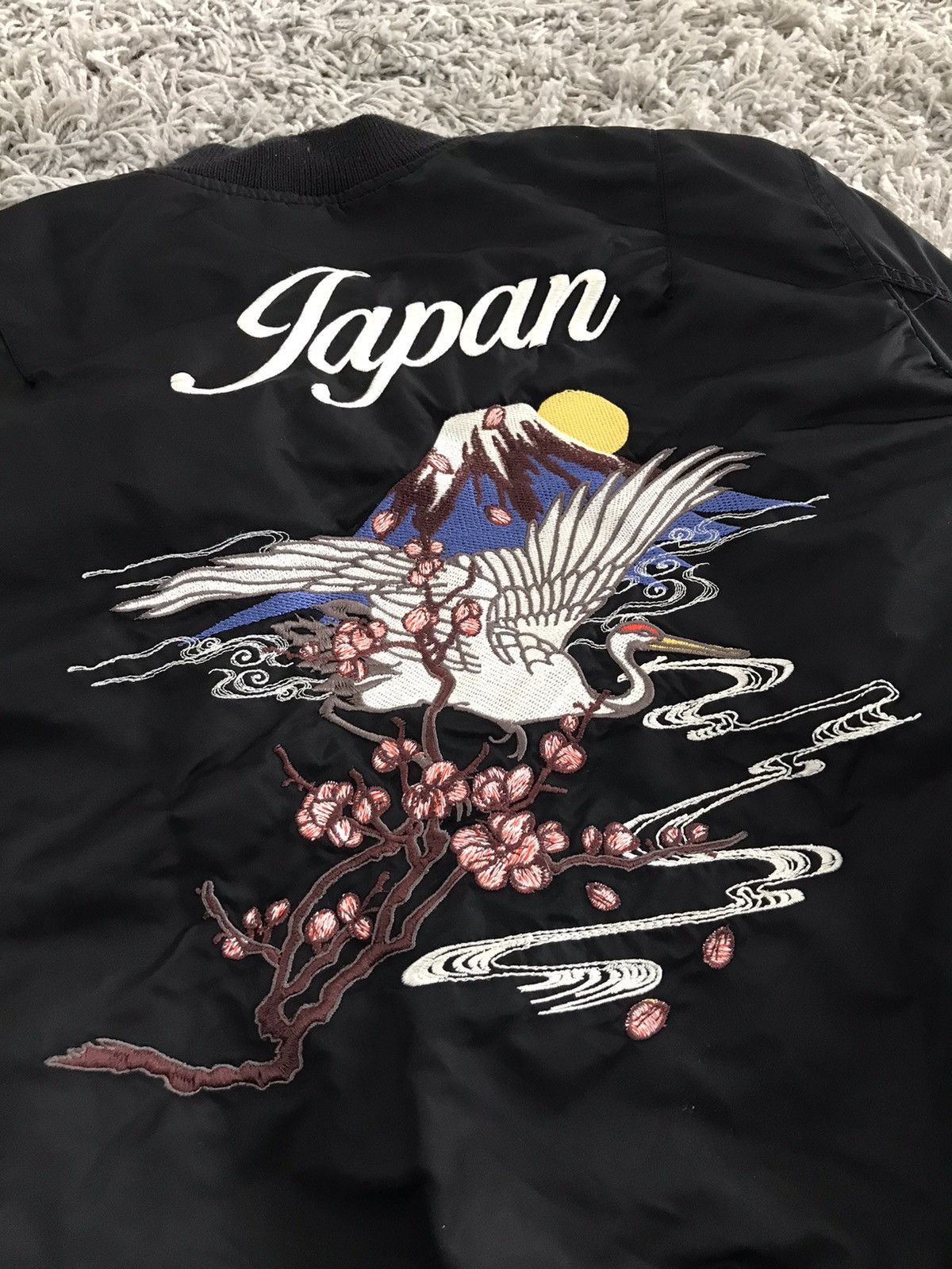 Japanese Brand Sukajan Crane bomber jacket Size M / US 6-8 / IT 42-44 - 2 Thumbnail