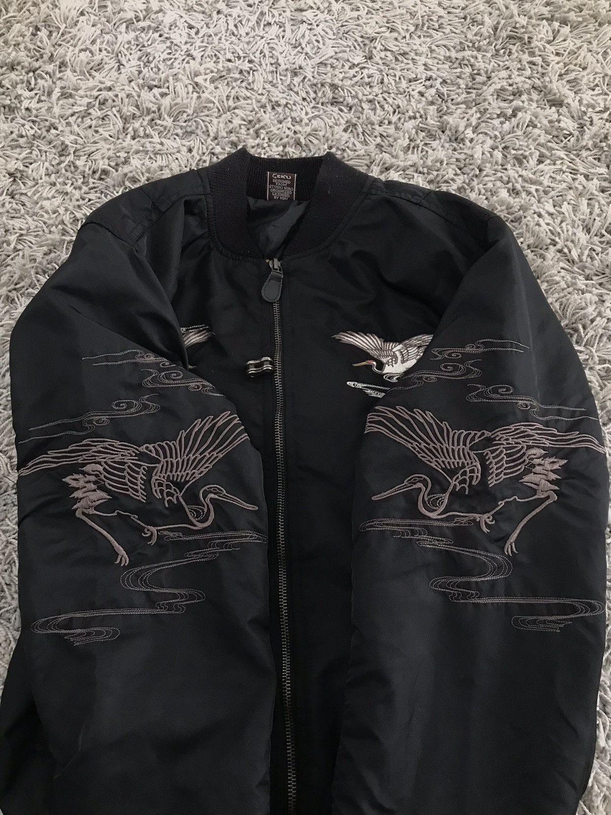 Japanese Brand Sukajan Crane bomber jacket Size M / US 6-8 / IT 42-44 - 8 Thumbnail