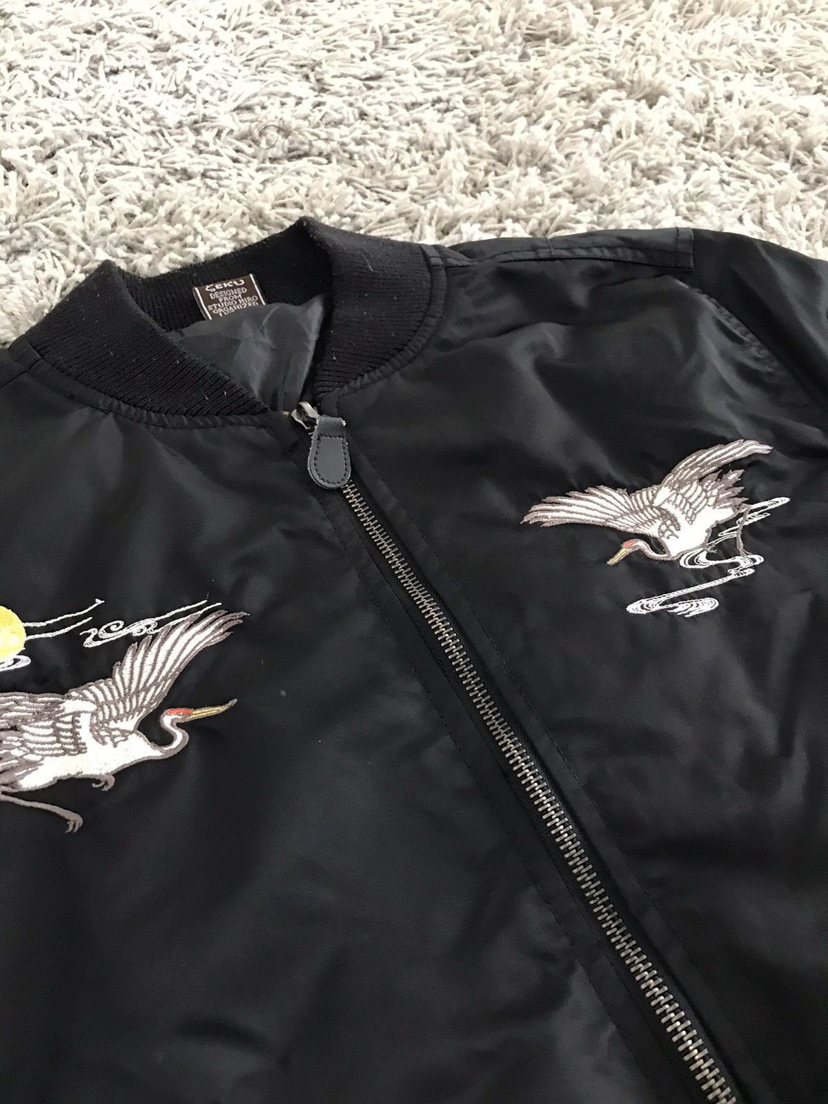 Japanese Brand Sukajan Crane bomber jacket Size M / US 6-8 / IT 42-44 - 5 Thumbnail