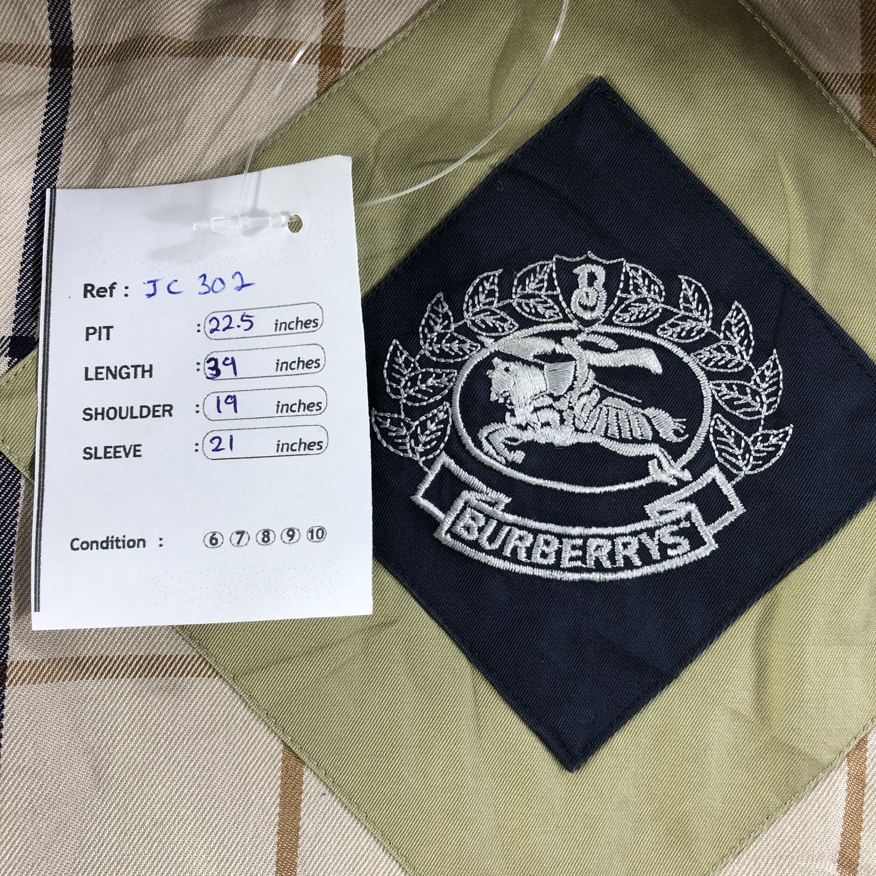 Burberry × Japanese Brand Vintage Burberry Trench Coat JC302 Size M / US 6-8 / IT 42-44 - 9 Thumbnail