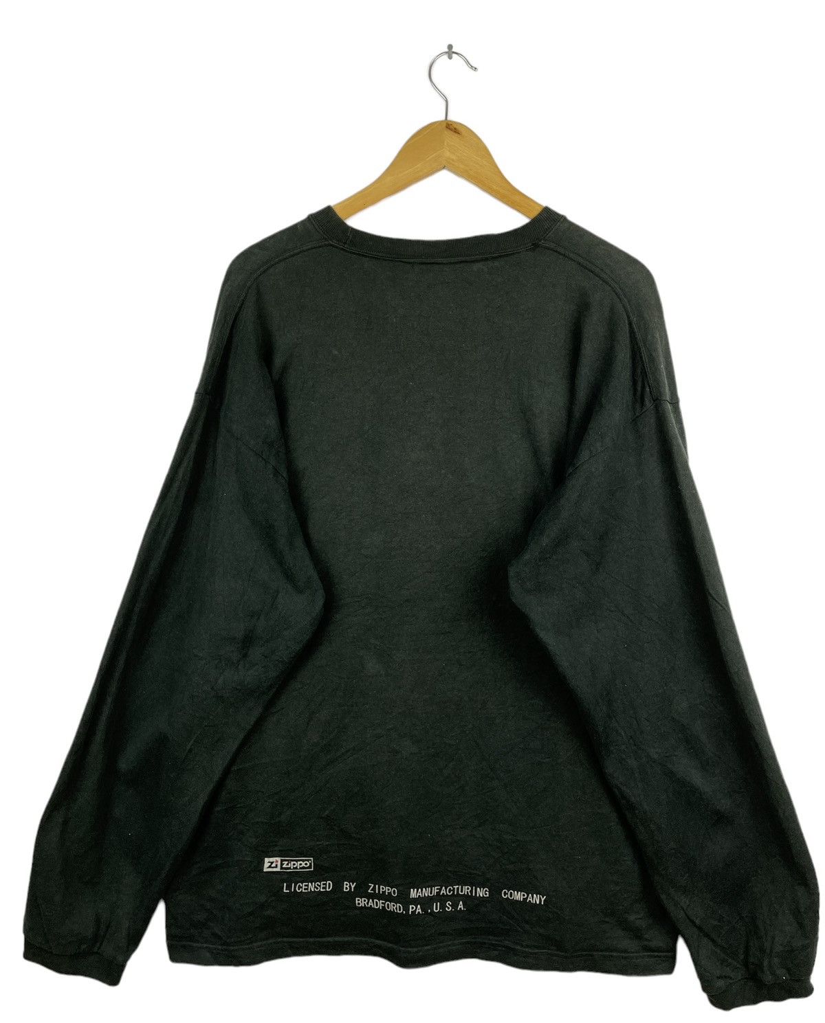 Vintage × Zippo Vintage Zippo Long Sleeve Shirt Black Size US XXL / EU 58 / 5 - 3 Thumbnail