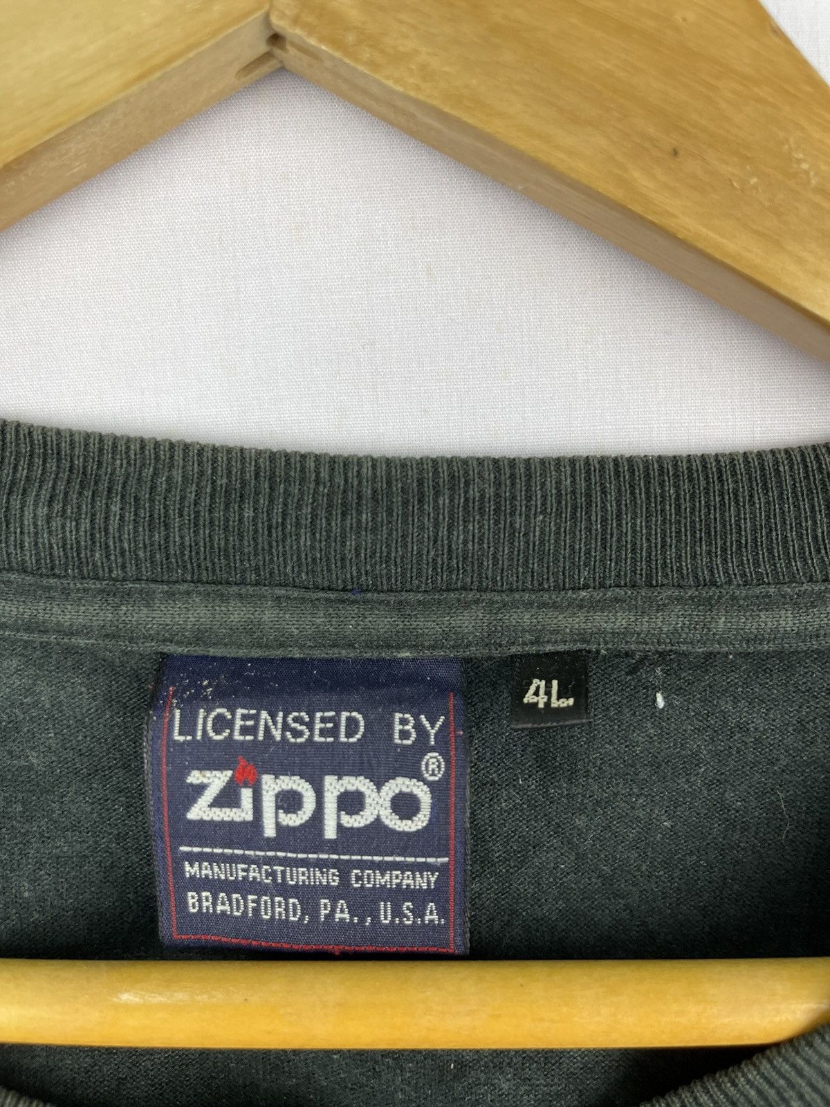 Vintage × Zippo Vintage Zippo Long Sleeve Shirt Black Size US XXL / EU 58 / 5 - 5 Thumbnail