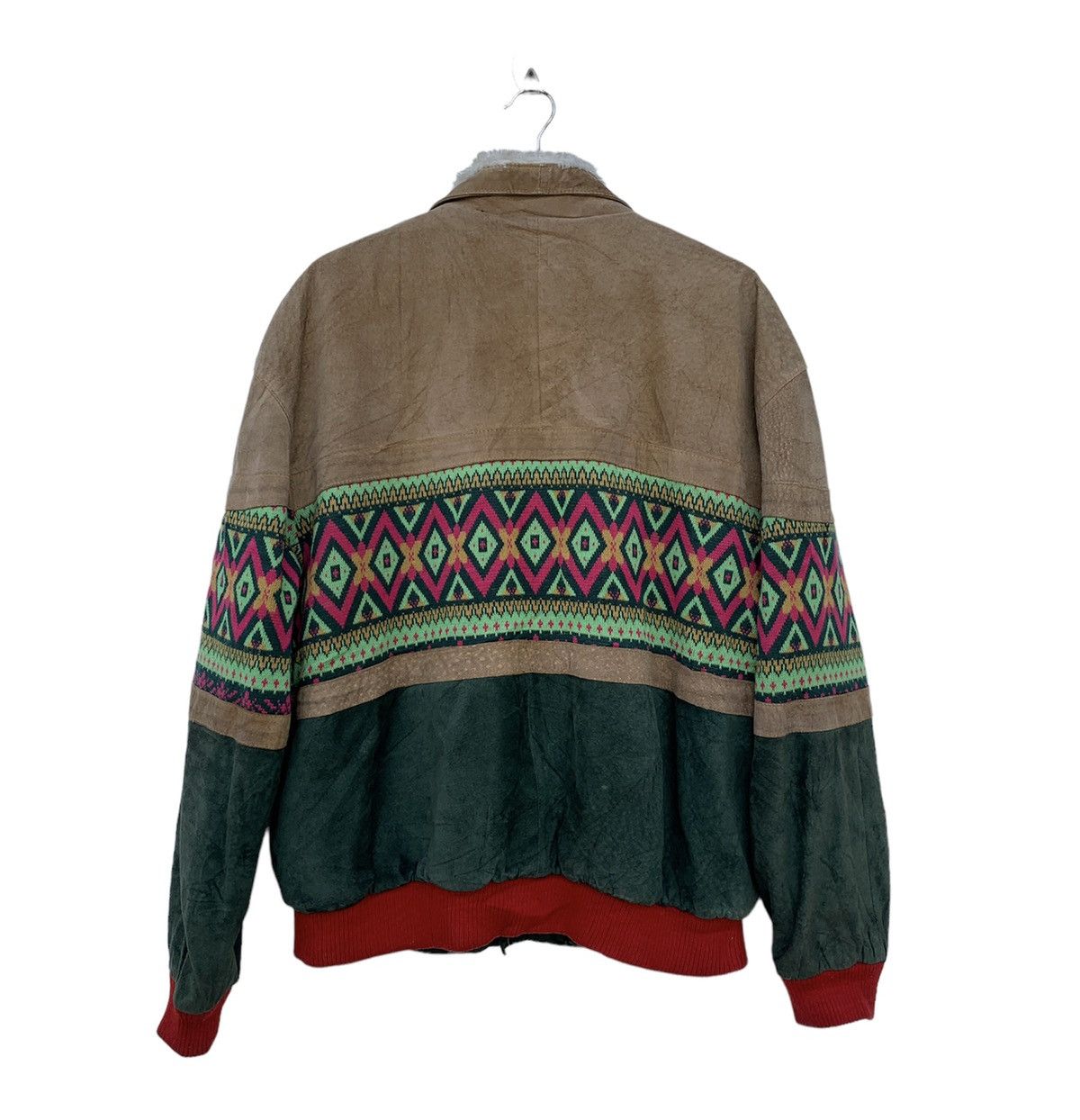 Japanese Brand Vintage Cavaricci Navajo Aztec Bomber Jacket Size US L / EU 52-54 / 3 - 2 Thumbnail
