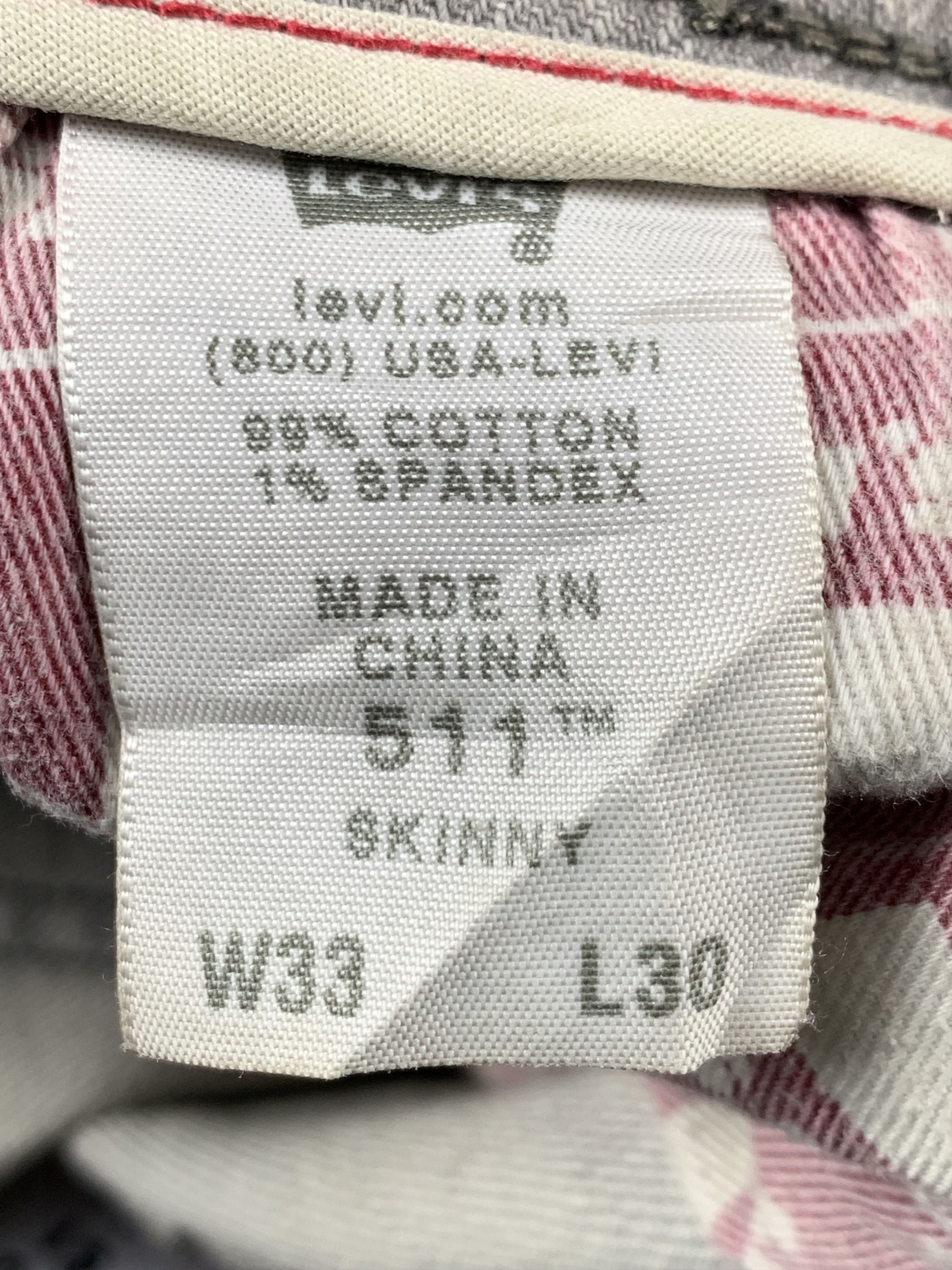Levi's Vintage Levis 511 Faded Black Jeans DP2002 Size US 32 / EU 48 - 8 Thumbnail