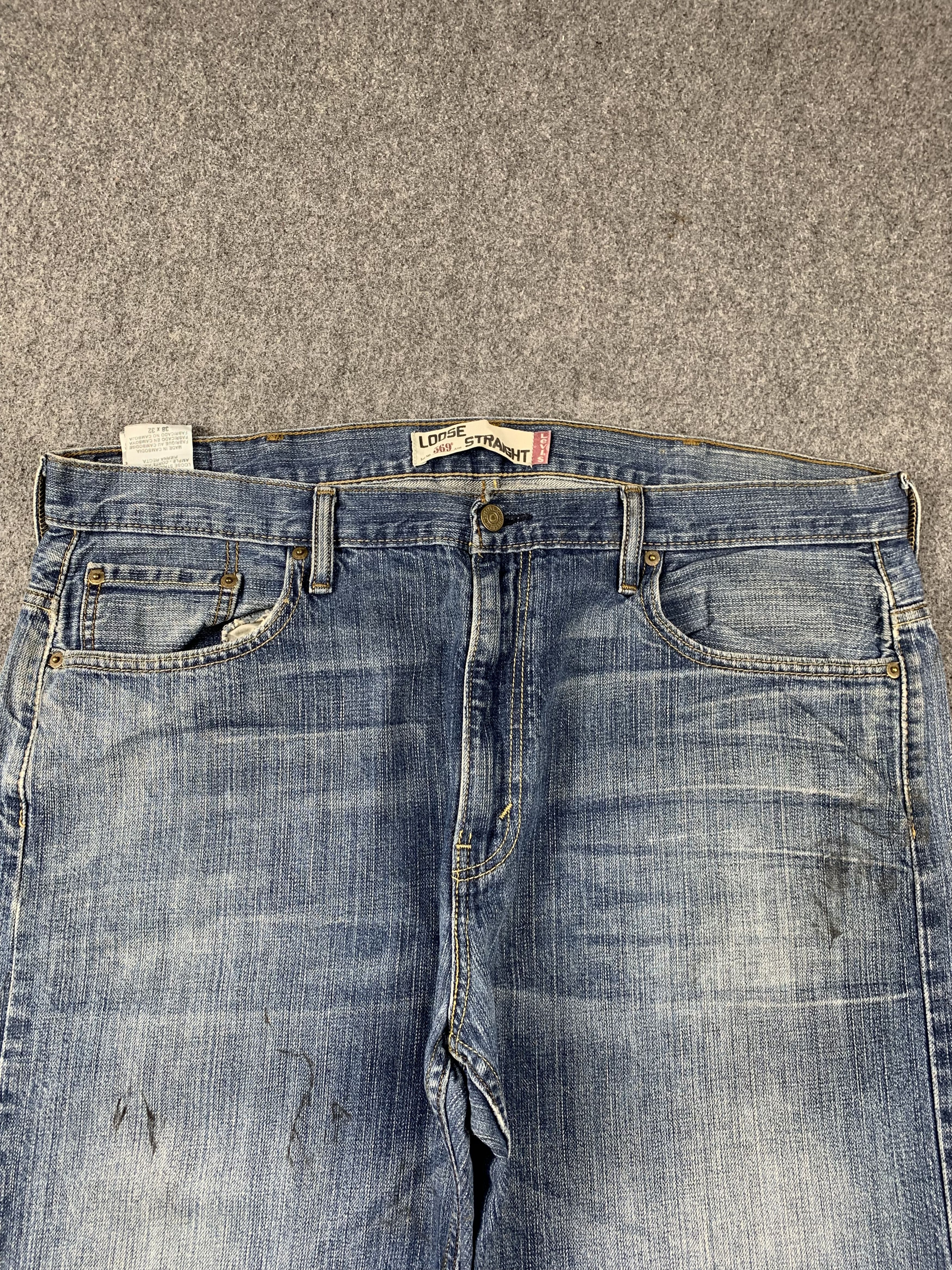 Levi's Vintage Levis 569 Faded Blue Jeans DP2003 Size US 40 / EU 56 - 2 Thumbnail