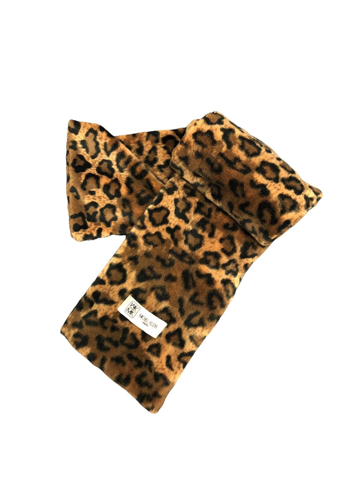 Michel Klein 00's Micheal Klien leopard overprinted scarf / muffler Size ONE SIZE - 5 Thumbnail
