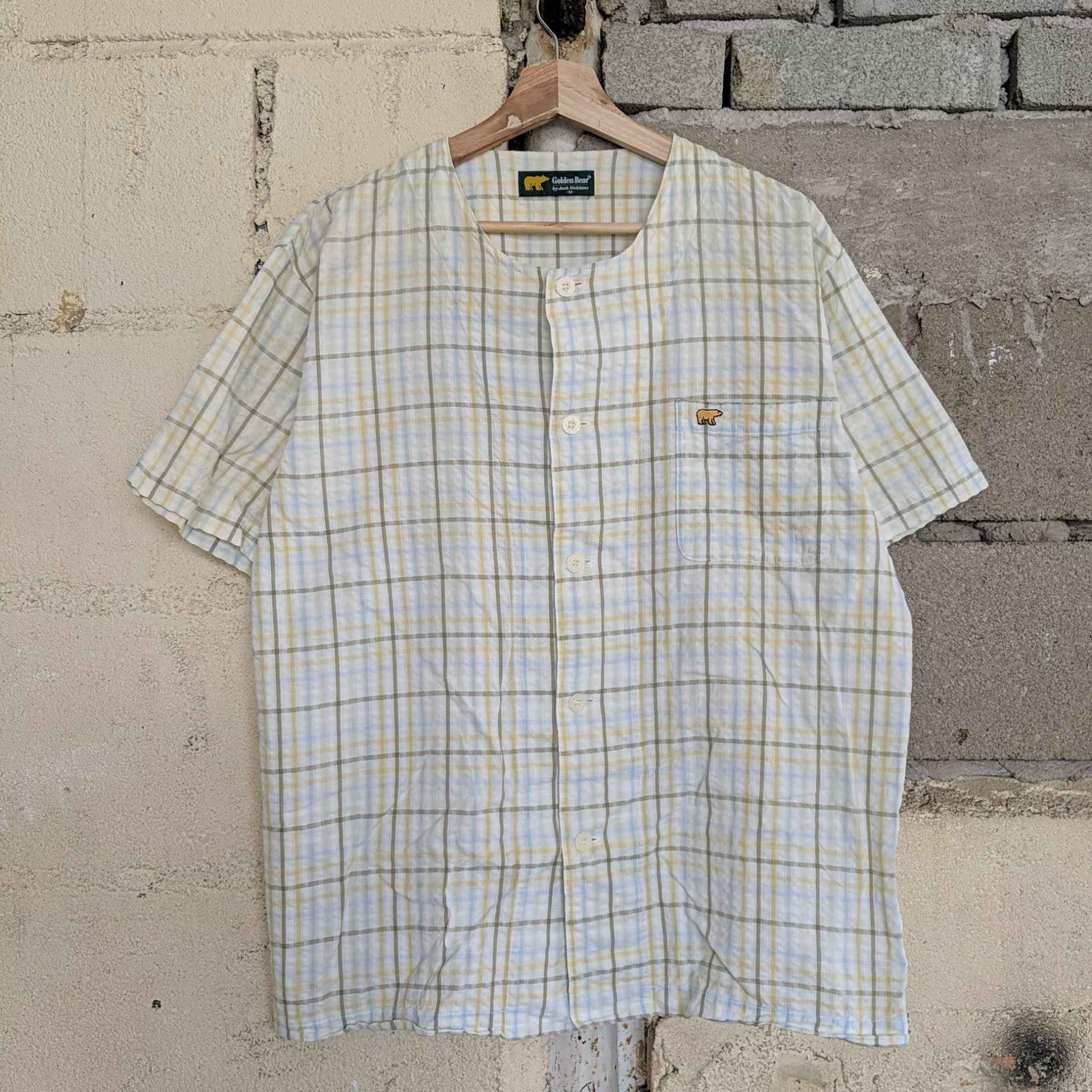 Golden Bear Vintage Golden Bear Tee Shirt Button Ups Rare Design Size US L / EU 52-54 / 3 - 1 Thumbnail
