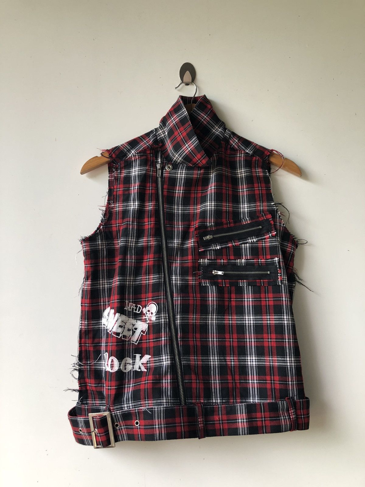 Vintage blood Srorm vest style punk Vest jackets