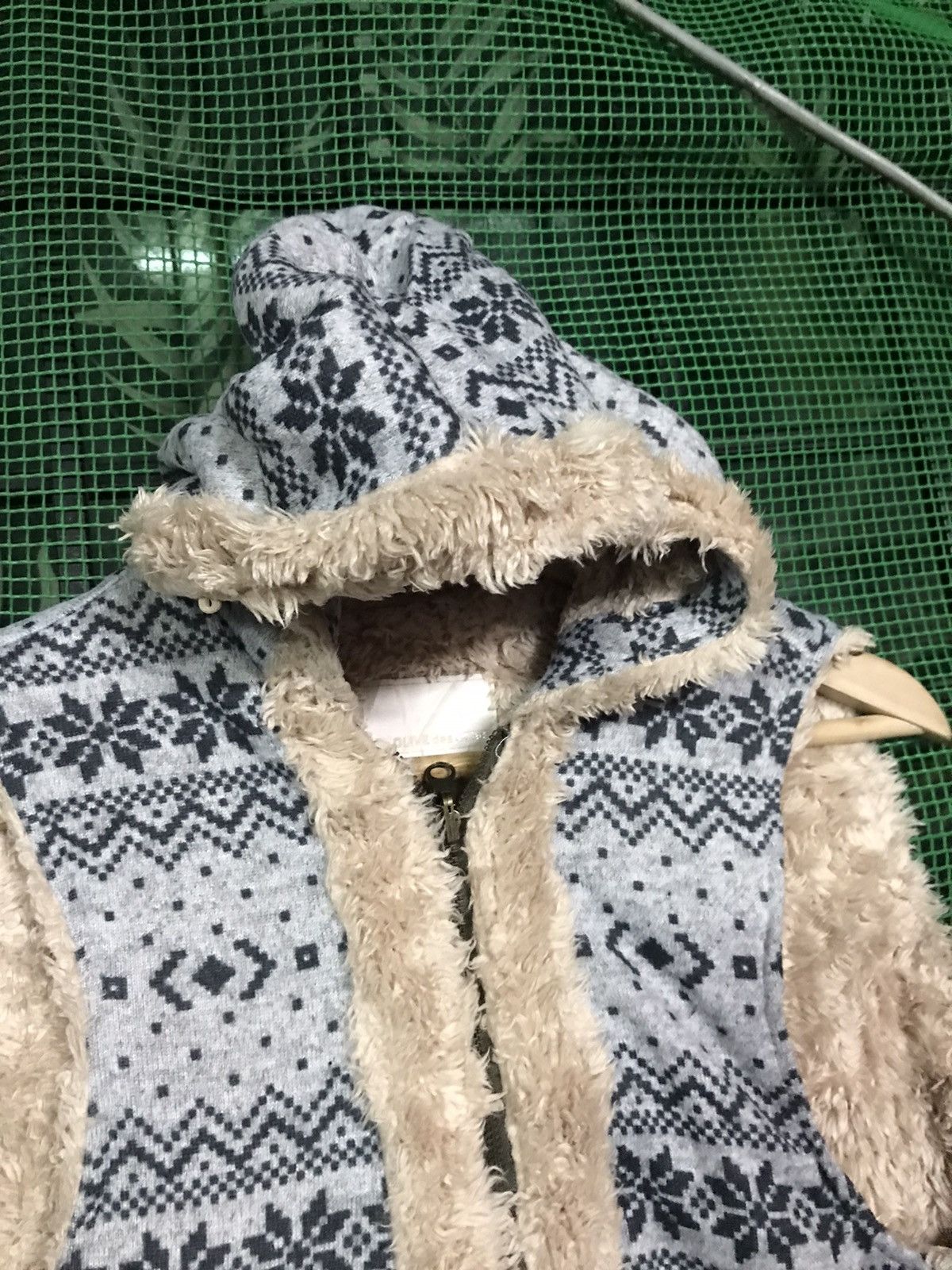 If Six Was Nine × Japanese Brand × Olive Olive Des Olive Hoodie Sleveless Fullzip Size XS / US 0-2 / IT 36-38 - 3 Thumbnail