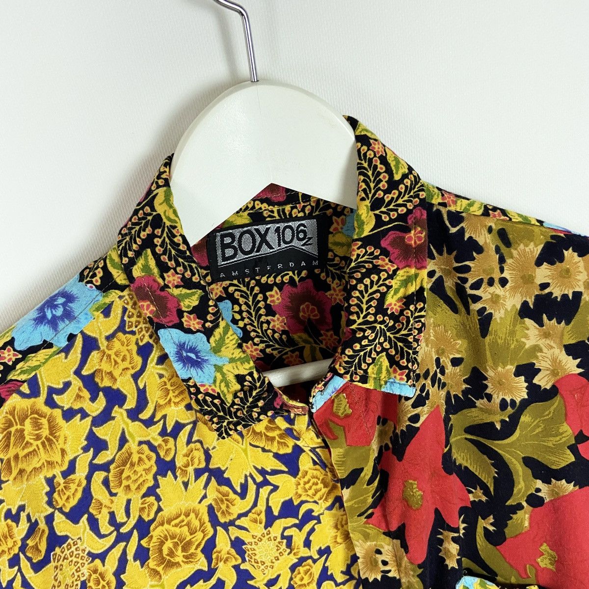 Vintage Vintage 90s Box106 Amsterdam Patchwork Designer Shirt rare Size US XL / EU 56 / 4 - 5 Thumbnail