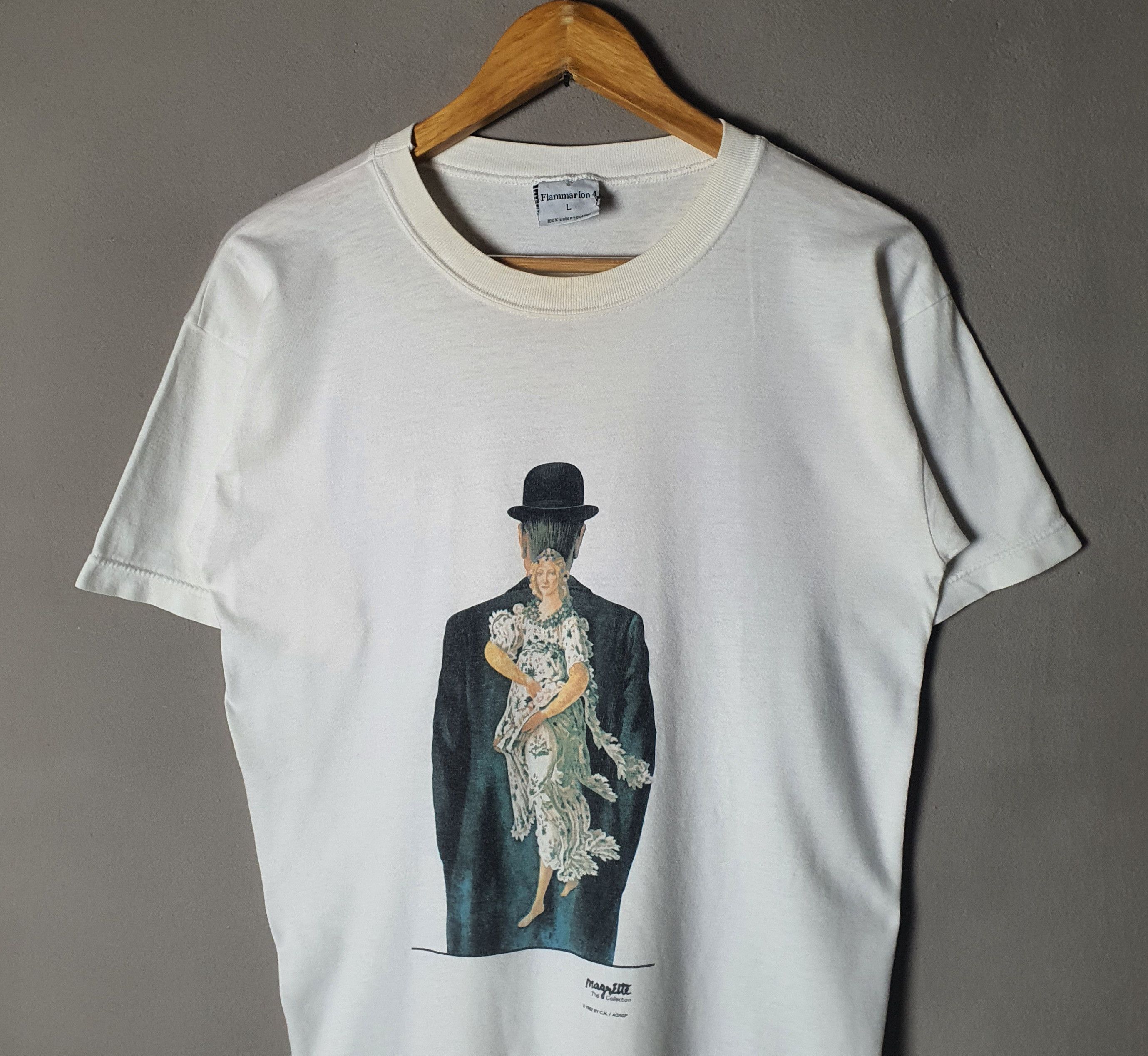 Vintage 1992 Rene Magritte Ladies art 90s collection T shirt M Size US M / EU 48-50 / 2 - 7 Thumbnail