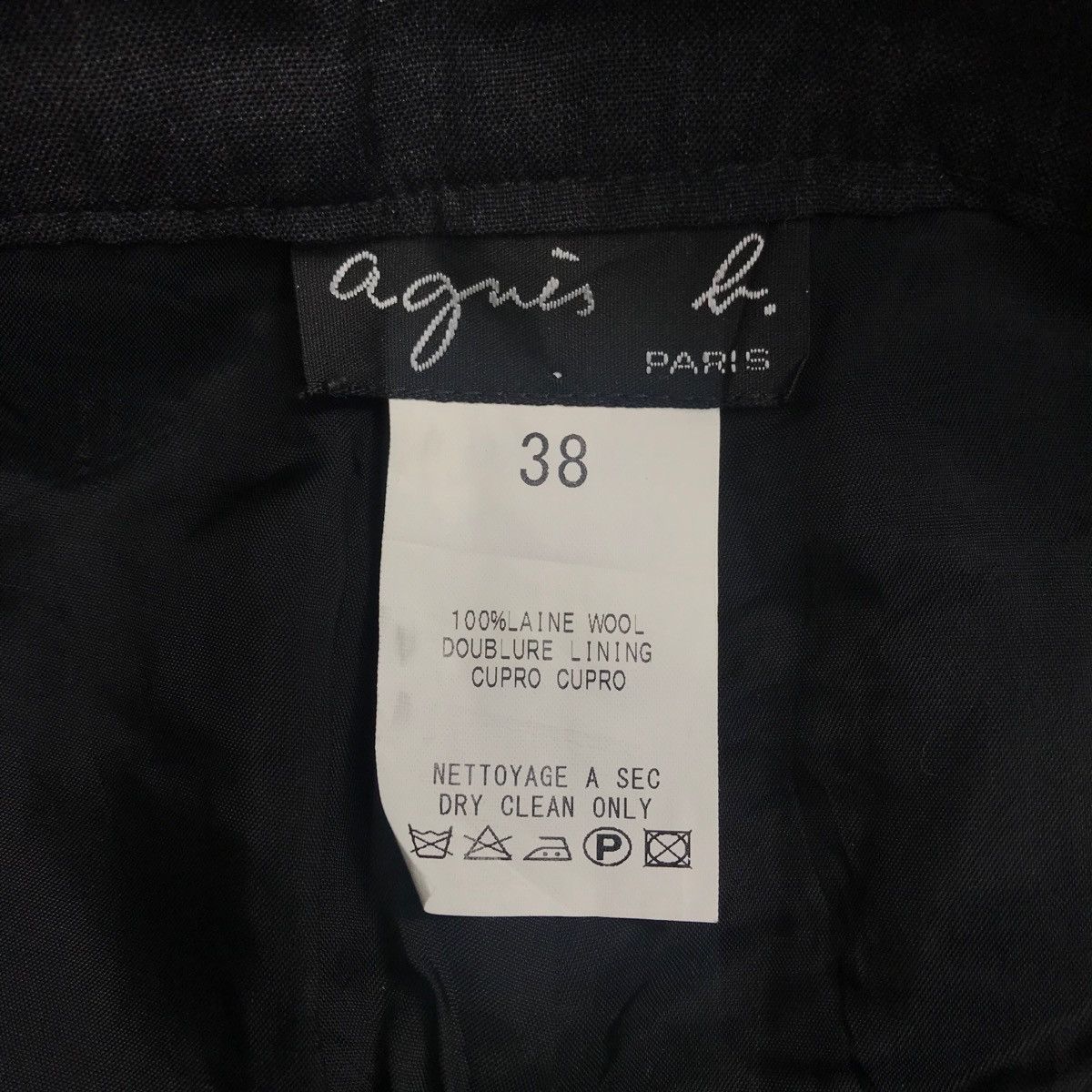 agnes b. Vintage AGNES B Homme Paris Wool Pants Nice Design Casual Size 27" / US 4 / IT 40 - 5 Thumbnail