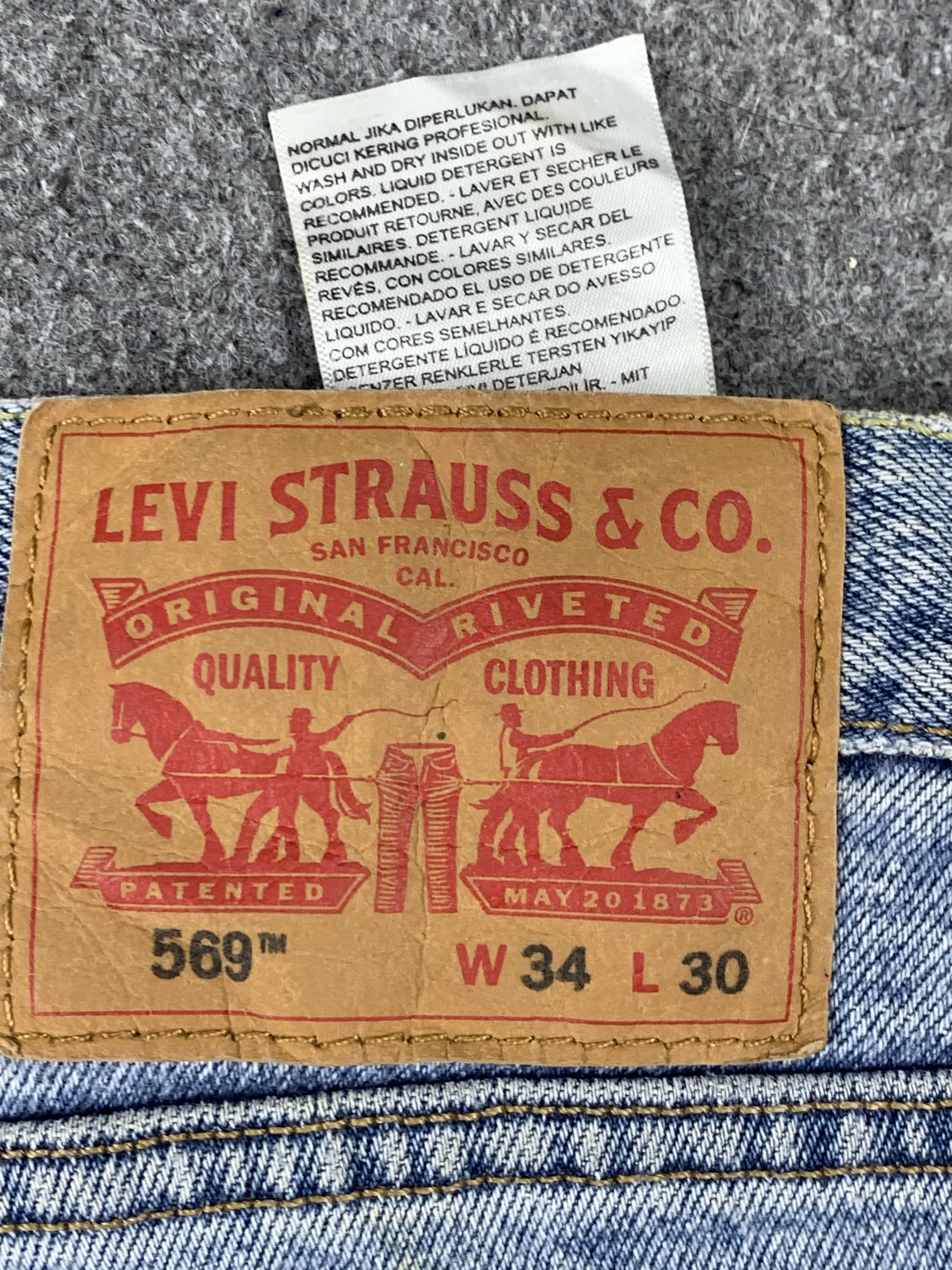 Levi's Vintage Levis 569 Faded Blue Jeans DP2005 Size US 36 / EU 52 - 3 Thumbnail
