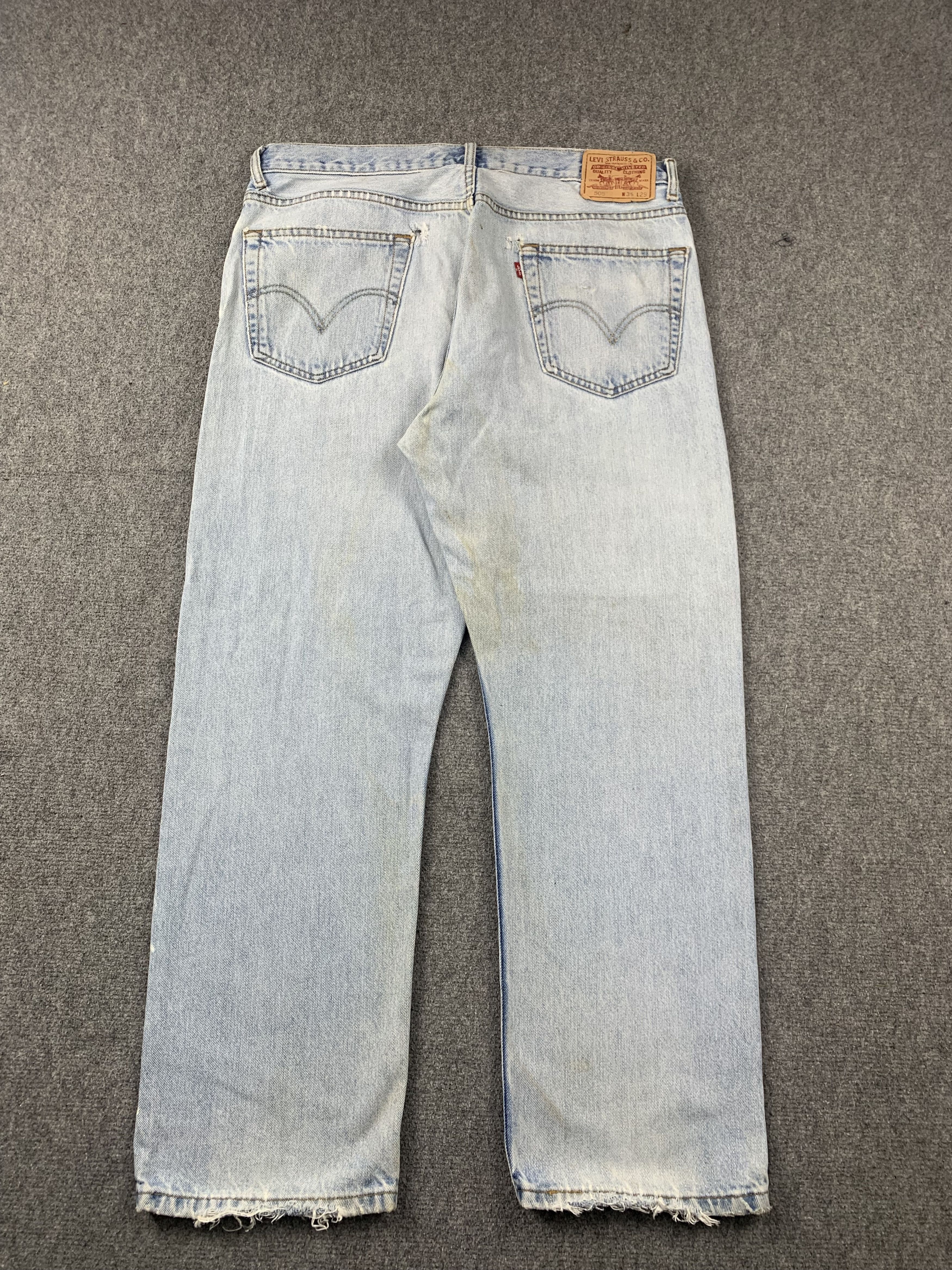 Levi's Vintage Levis 505 Light Wash Jeans DP2006 Size US 35 - 3 Thumbnail