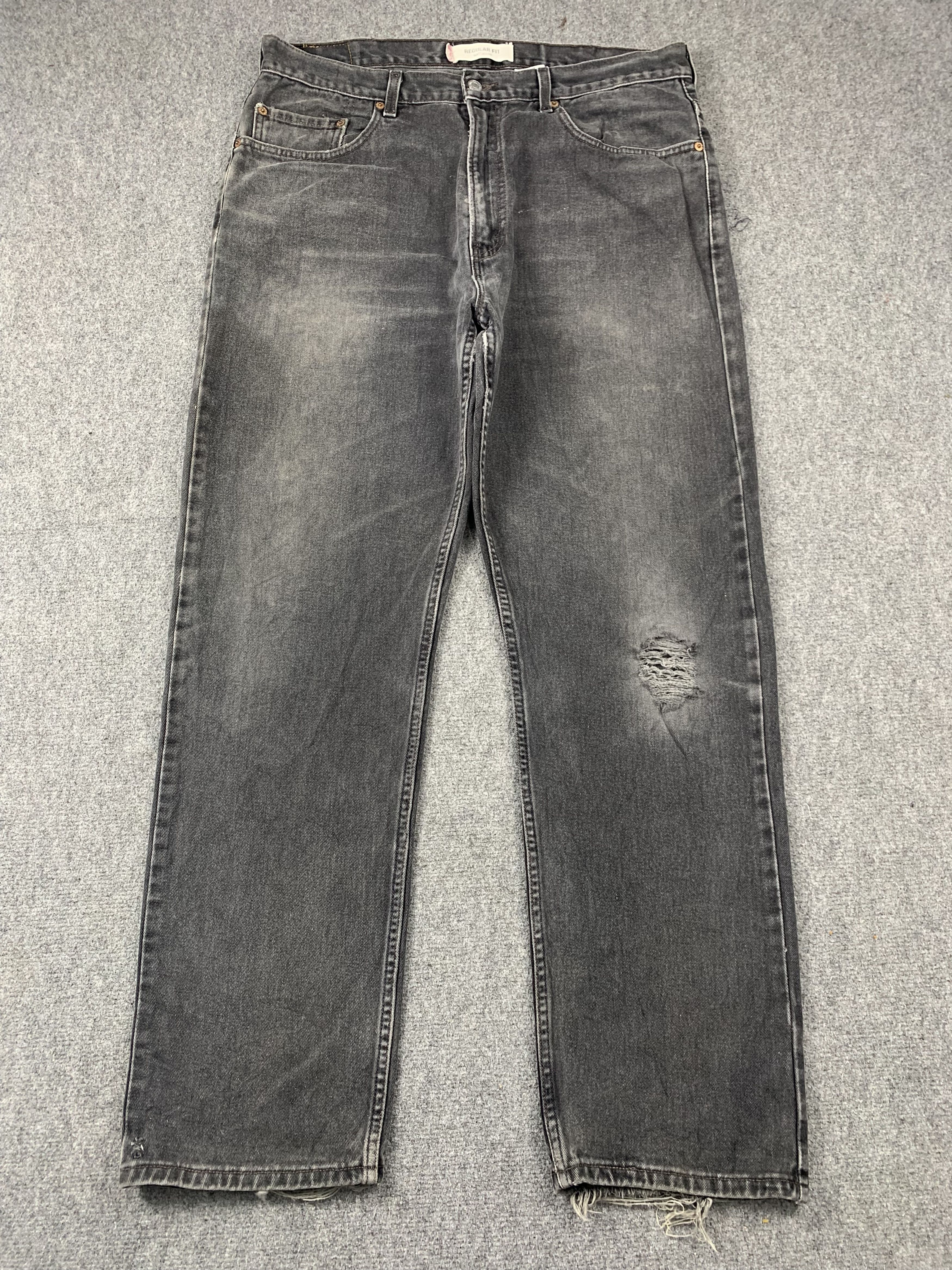 Levi's Vintage Levis 505 Faded Black Jeans DP2008 Size US 36 / EU 52 - 1 Thumbnail