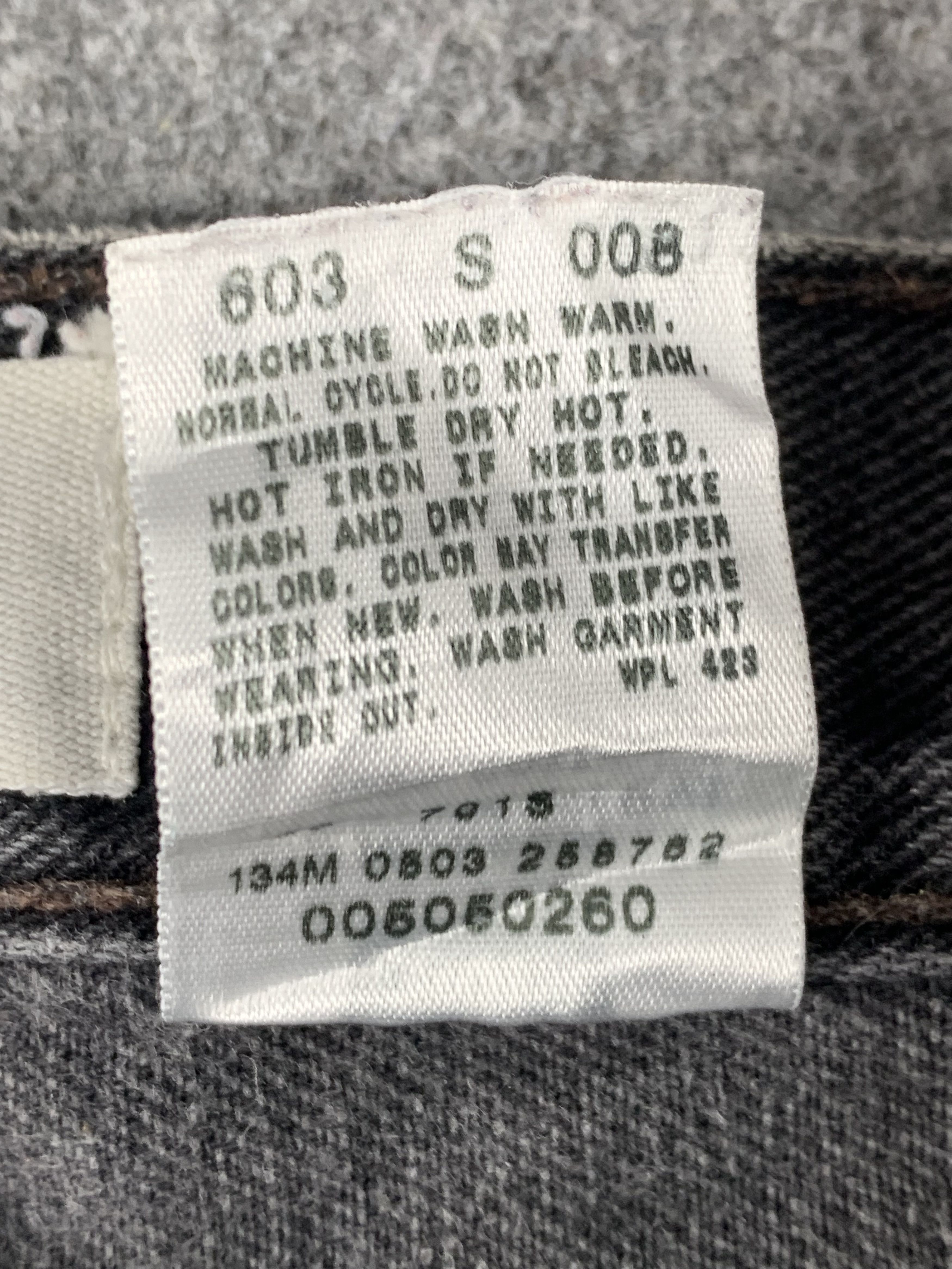 Levi's Vintage Levis 505 Faded Black Jeans DP2008 Size US 36 / EU 52 - 9 Thumbnail