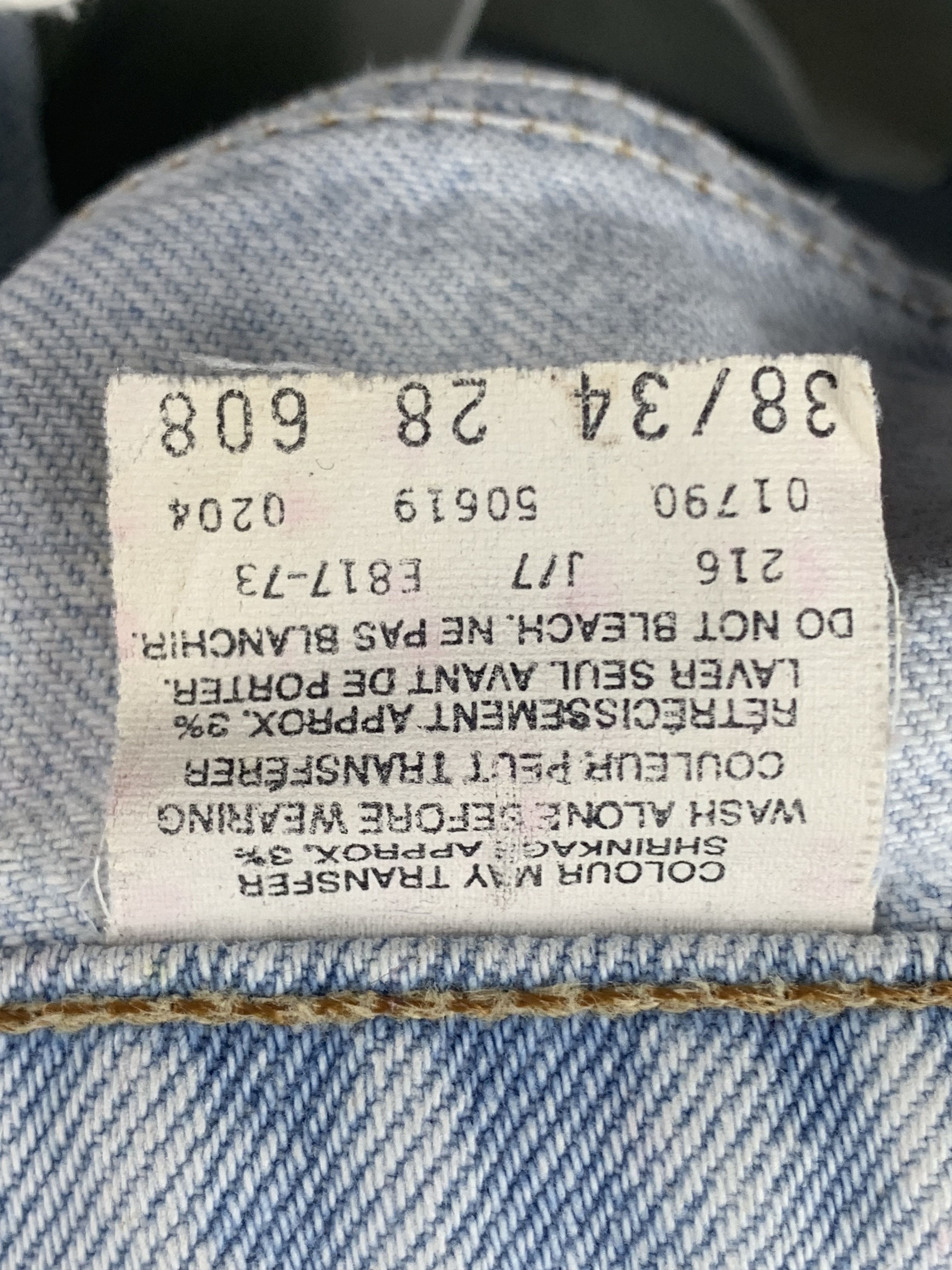 Levi's Vintage 90s Levis Orange Tab Light Wash Jeans DP2009 Size US 35 - 6 Thumbnail