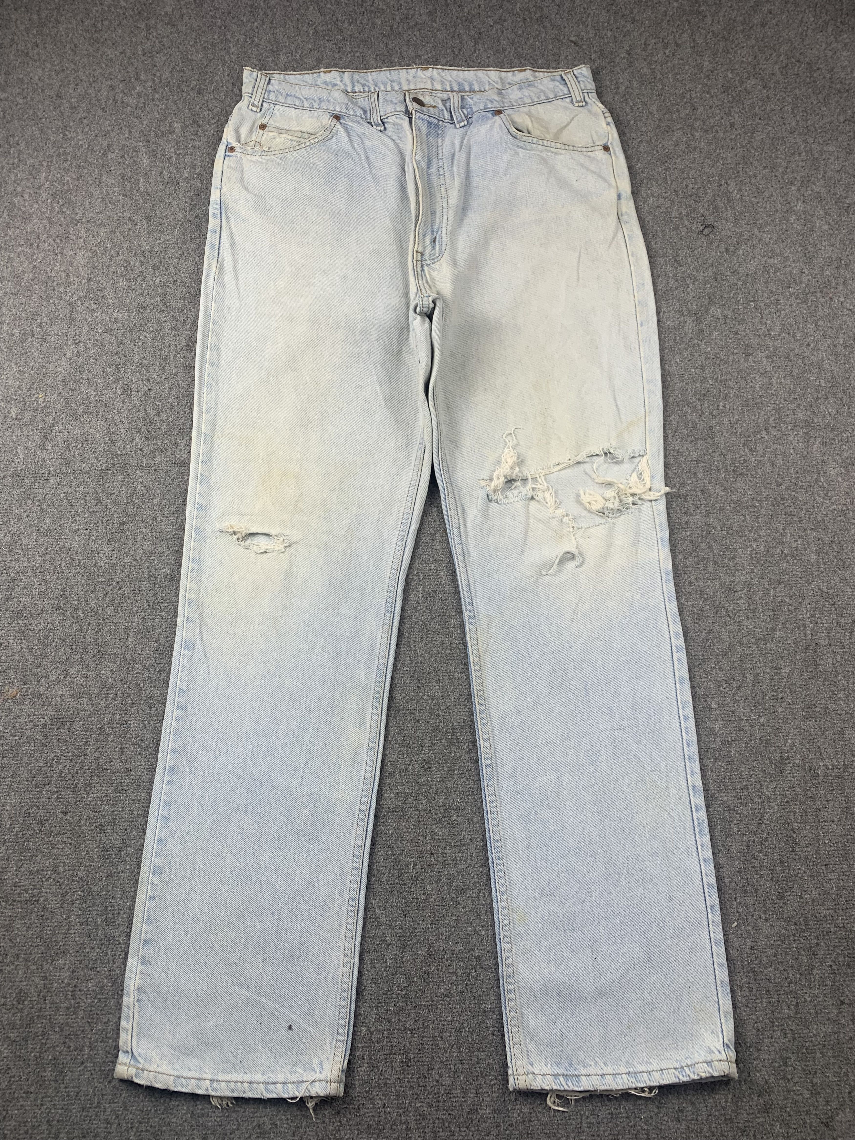 Levi's Vintage 90s Levis Orange Tab Light Wash Jeans DP2009 Size US 35 - 1 Thumbnail