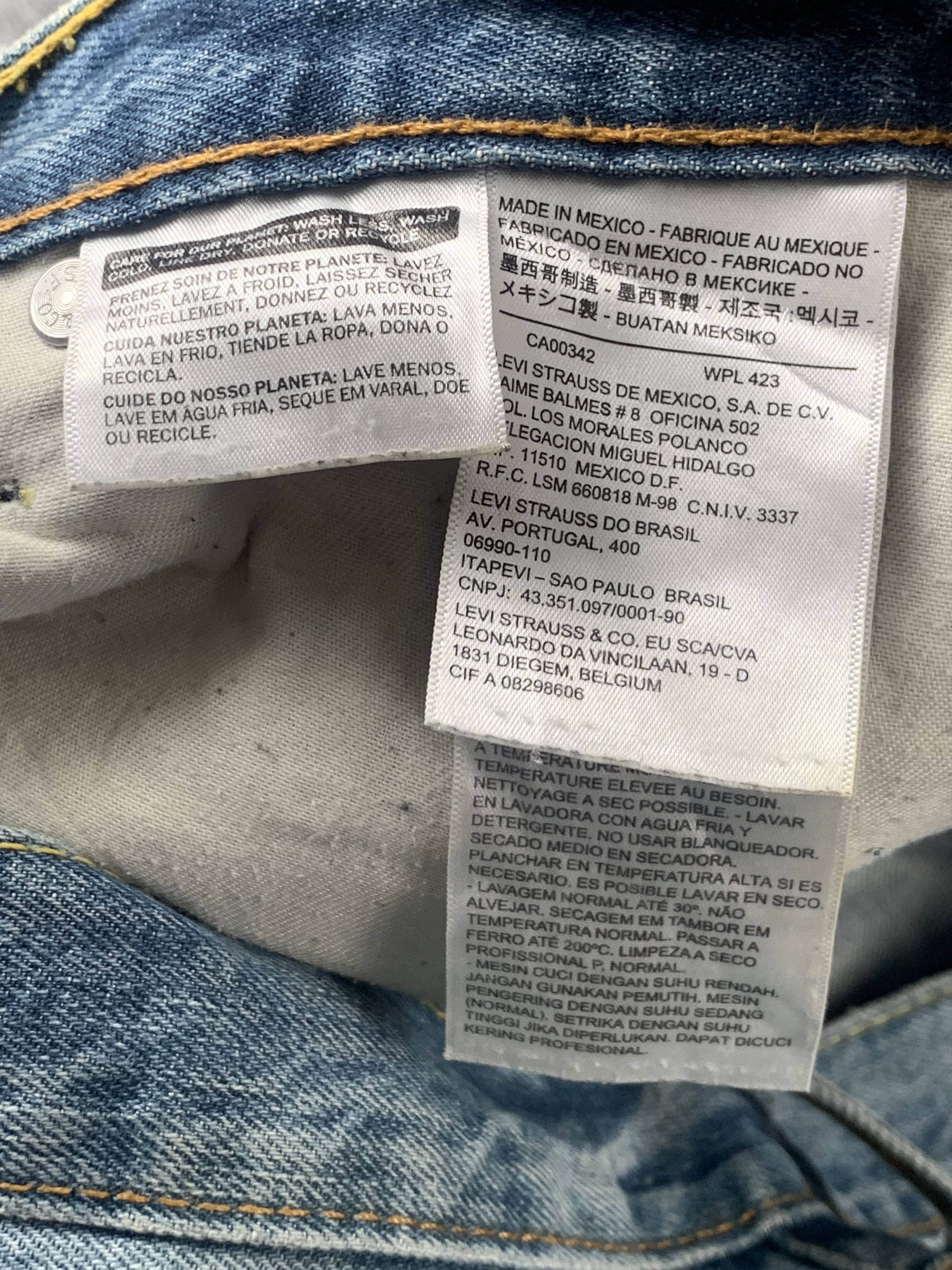 Levi's × Vintage Vintage Levis 508 Faded Blue Jeans DP2010 Size US 34 / EU 50 - 6 Thumbnail