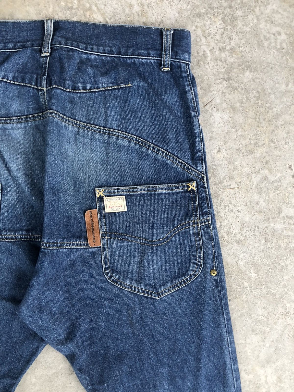 Issey Miyake Mercibeaucoup x Lee Distressed Jeans Issey Miyake Size US 33 - 10 Thumbnail
