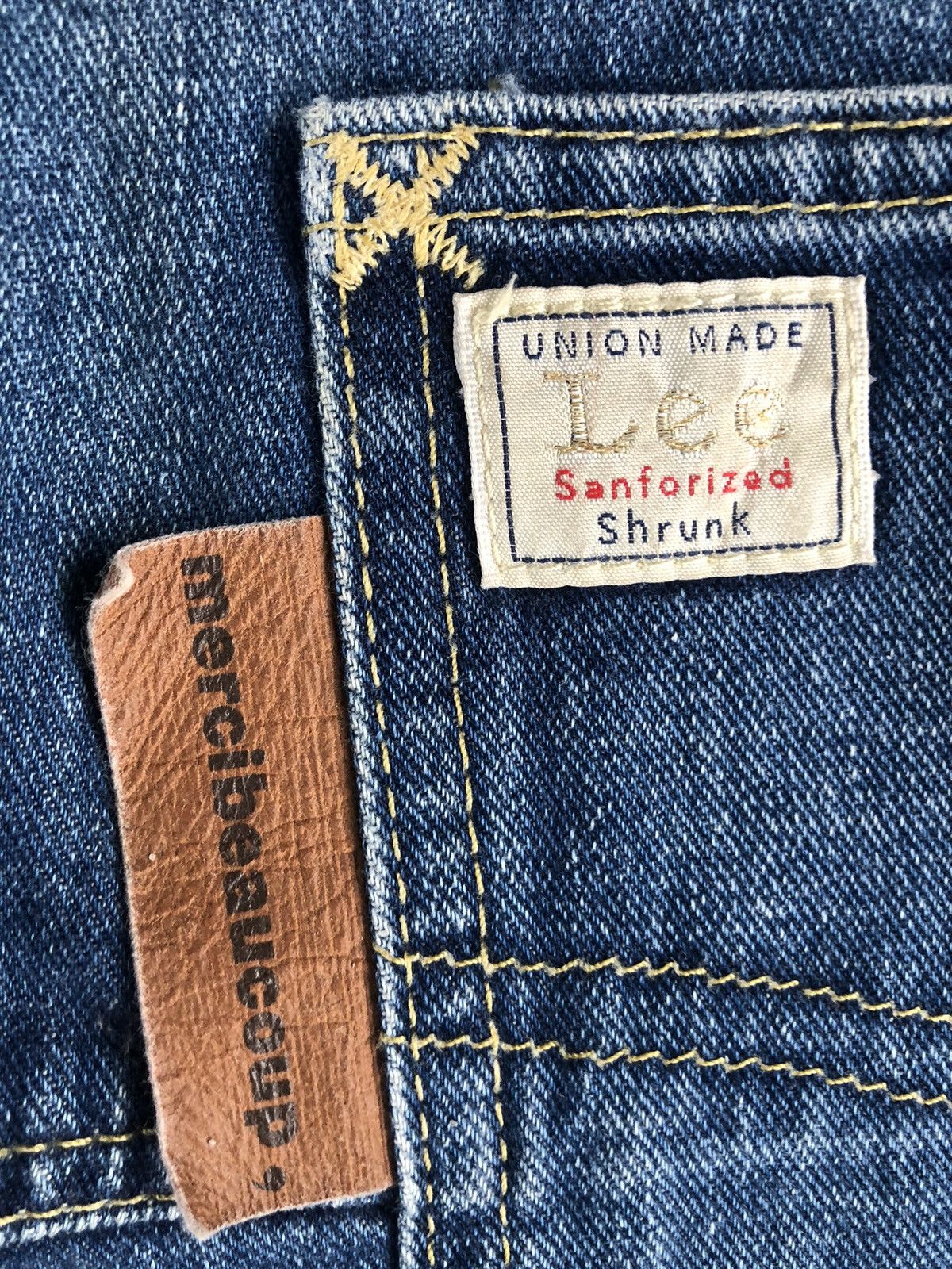 Issey Miyake Mercibeaucoup x Lee Distressed Jeans Issey Miyake Size US 33 - 15 Thumbnail