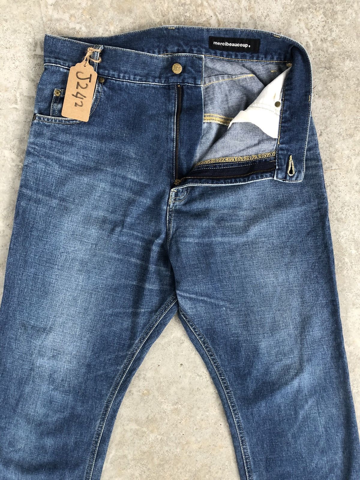 Issey Miyake Mercibeaucoup x Lee Distressed Jeans Issey Miyake Size US 33 - 3 Thumbnail