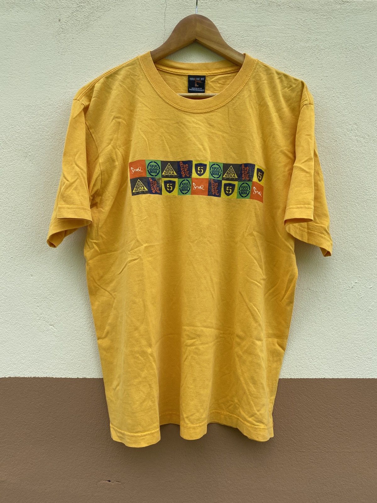 Triple 5 Soul × Vintage Vtg TRIPLE FIVE SOUL T-Shirt 555 Nyc Usa t-shirt Size US L / EU 52-54 / 3 - 1 Thumbnail