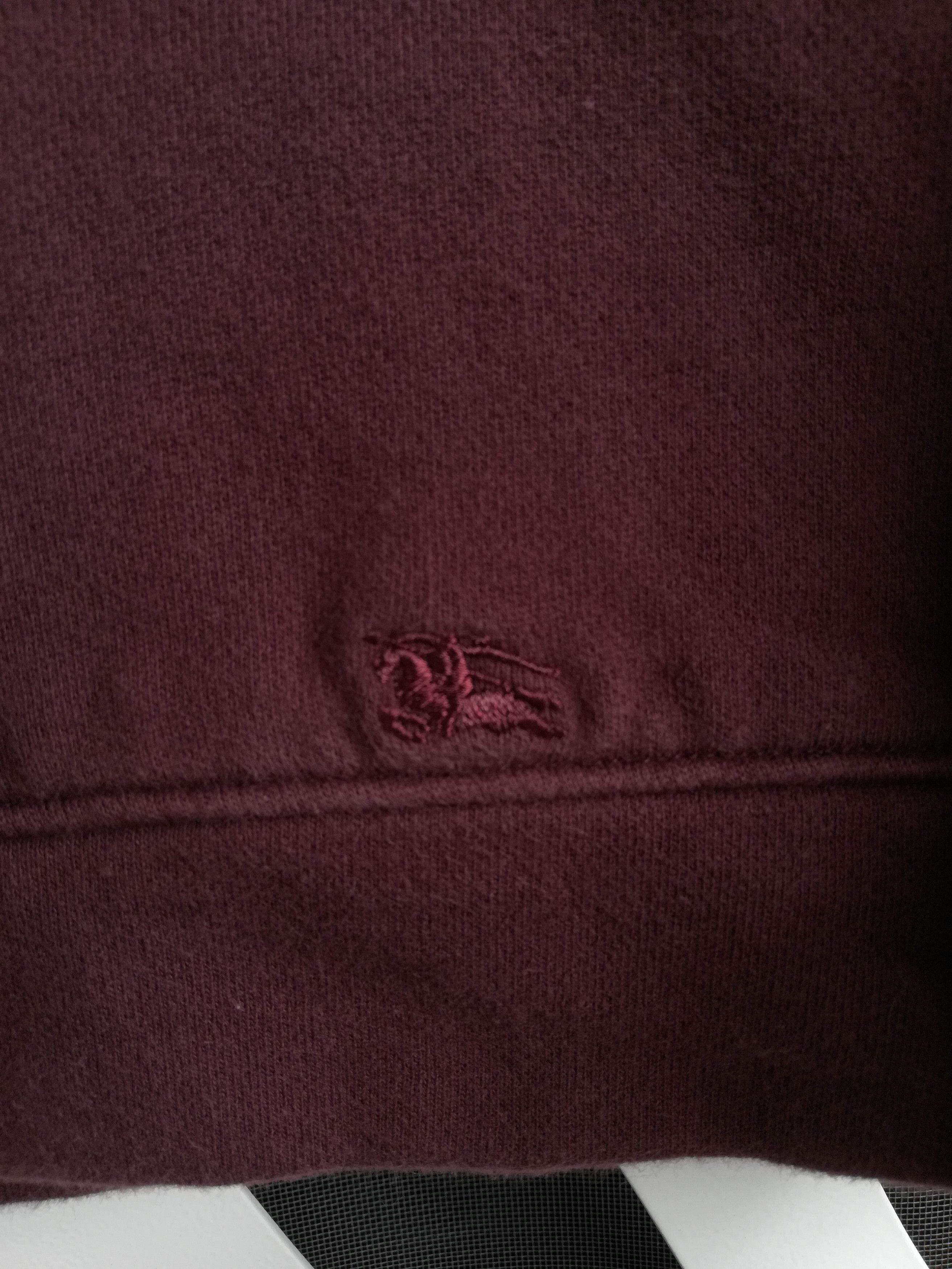 Burberry BURBERRY ZIPPER SWEATSHIRT MAROON Size US M / EU 48-50 / 2 - 3 Thumbnail