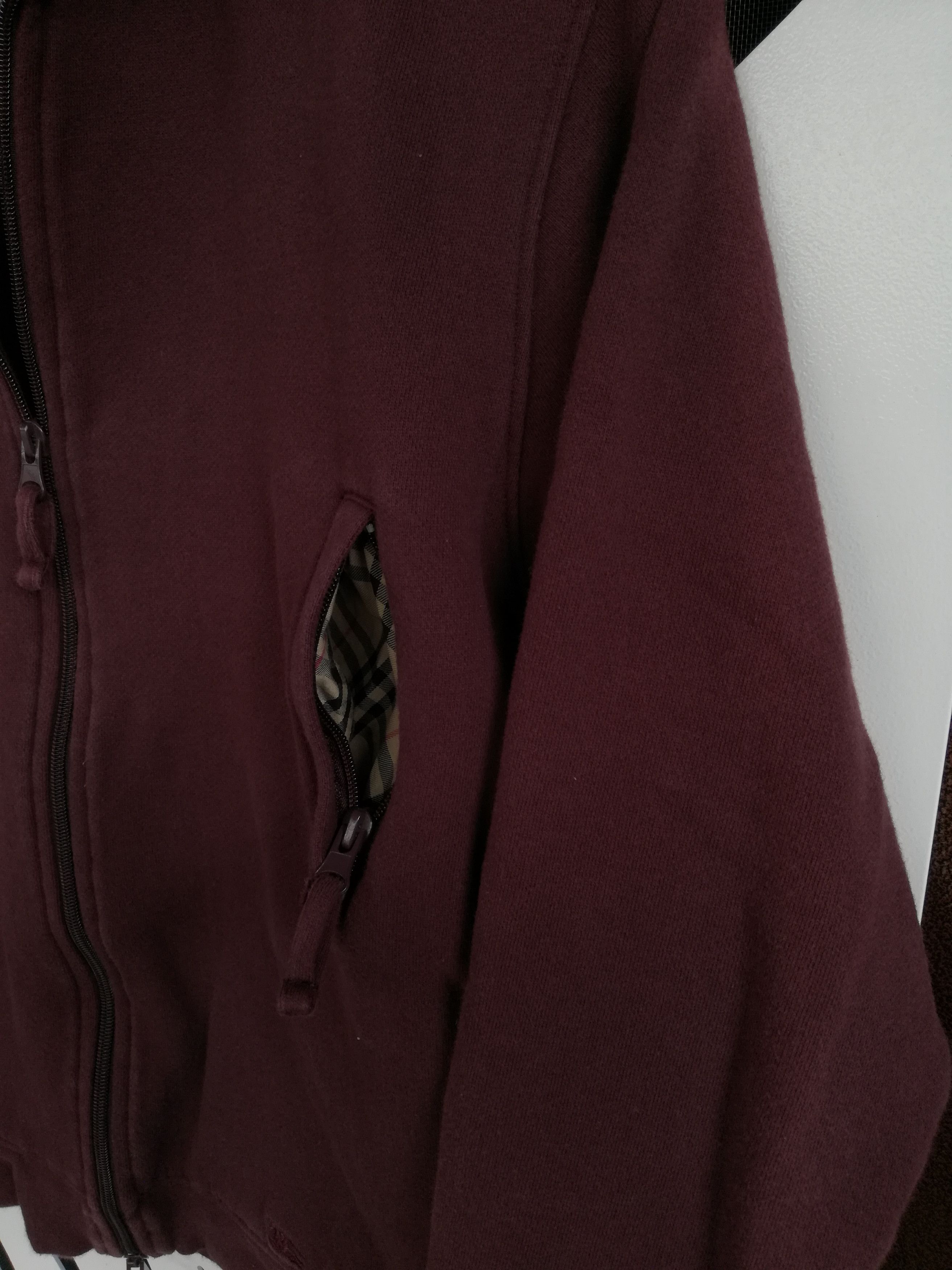 Burberry BURBERRY ZIPPER SWEATSHIRT MAROON Size US M / EU 48-50 / 2 - 4 Thumbnail