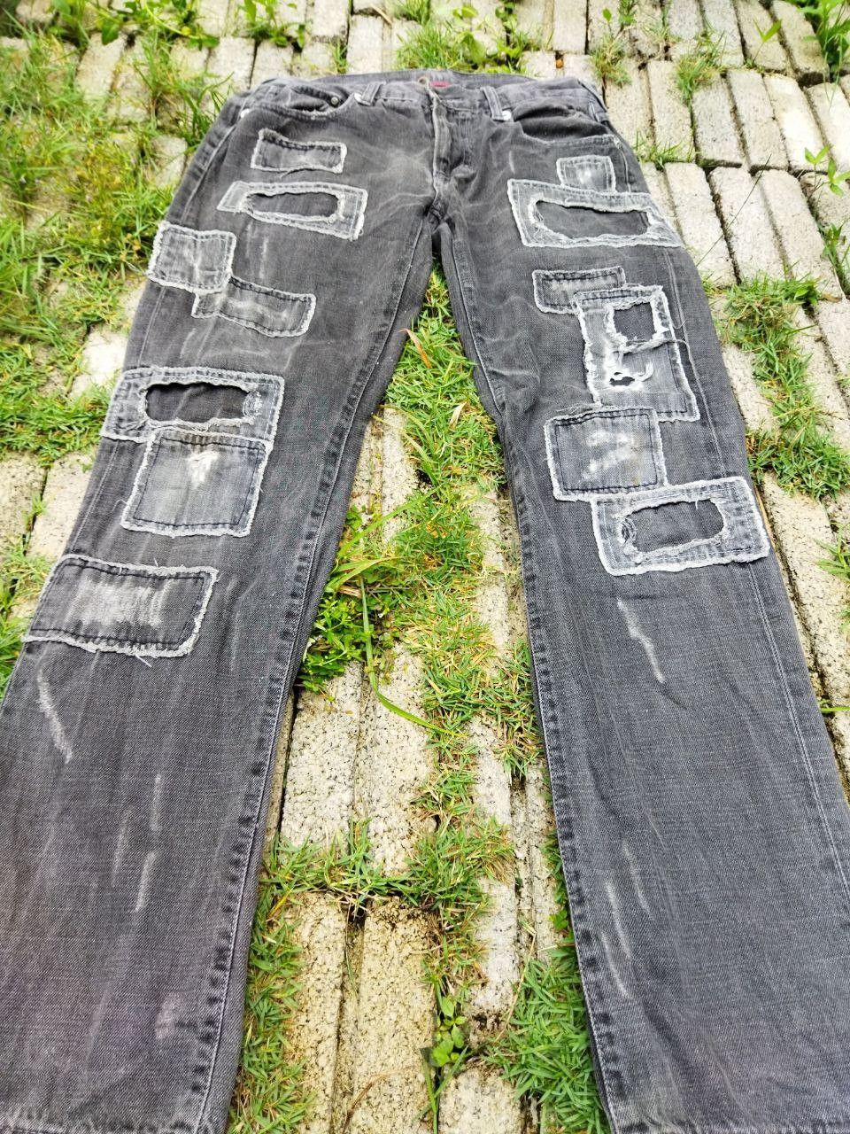 Japanese Brand Vintage Avail Japan Patches Distressed Jeans Size US 32 / EU 48 - 7 Thumbnail