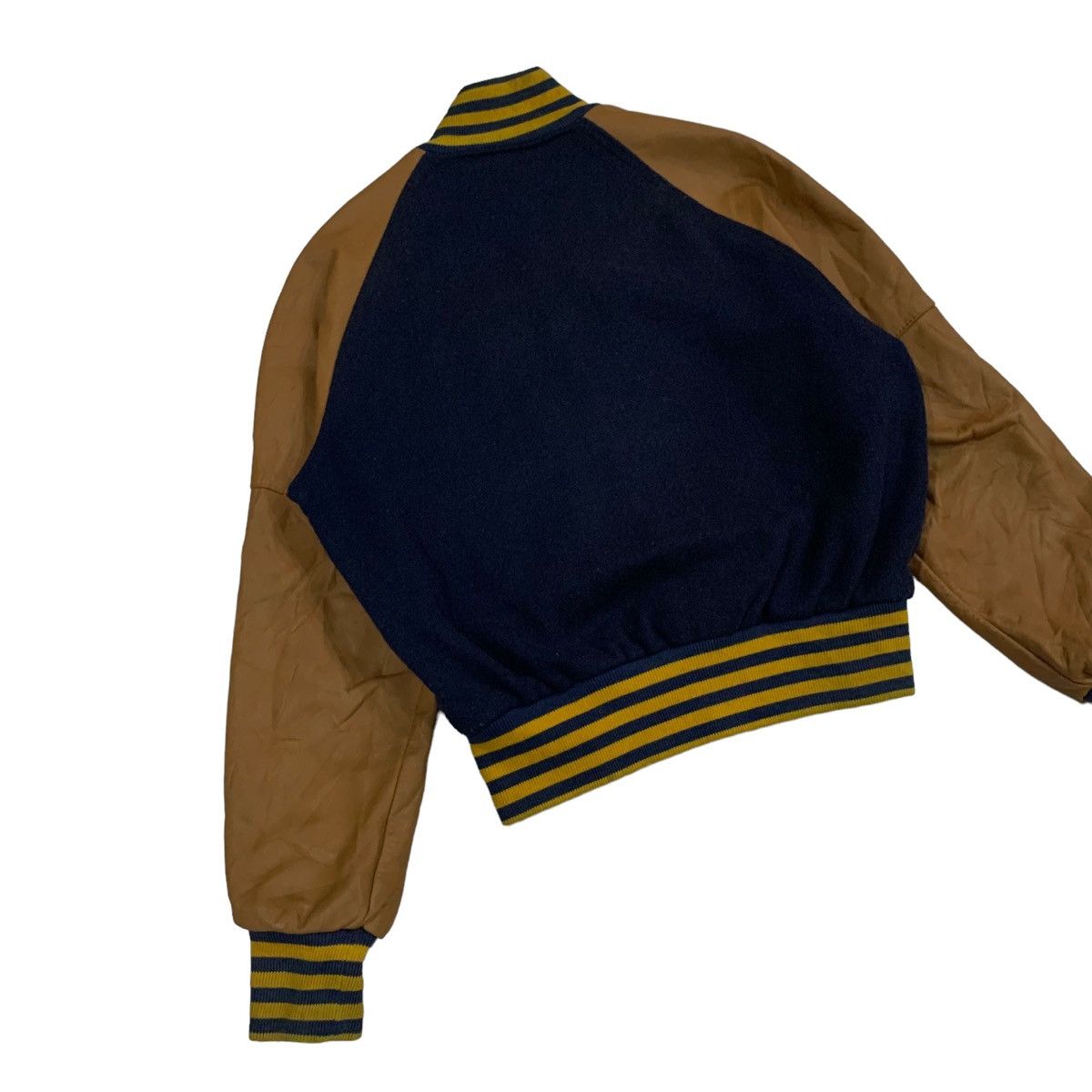 Vintage Vintage 90s Larry Black Letterman Varsity Jacket Size M / US 6-8 / IT 42-44 - 13 Thumbnail