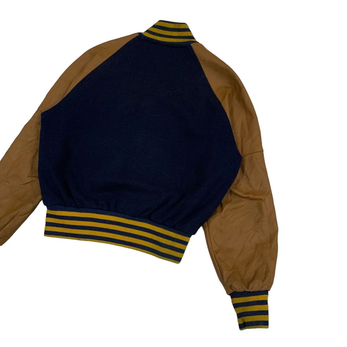 Vintage Vintage 90s Larry Black Letterman Varsity Jacket Size M / US 6-8 / IT 42-44 - 11 Thumbnail