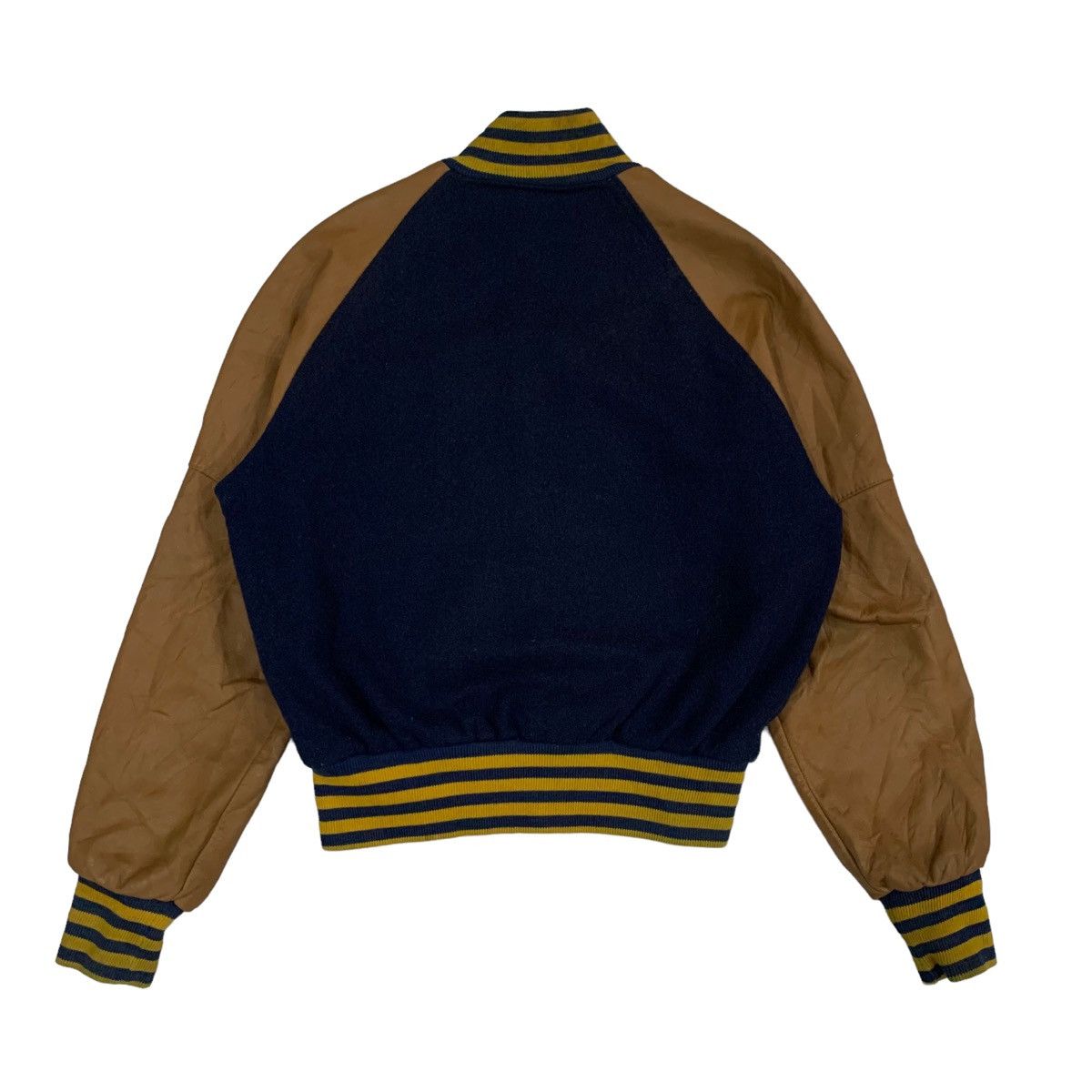 Vintage Vintage 90s Larry Black Letterman Varsity Jacket Size M / US 6-8 / IT 42-44 - 2 Thumbnail