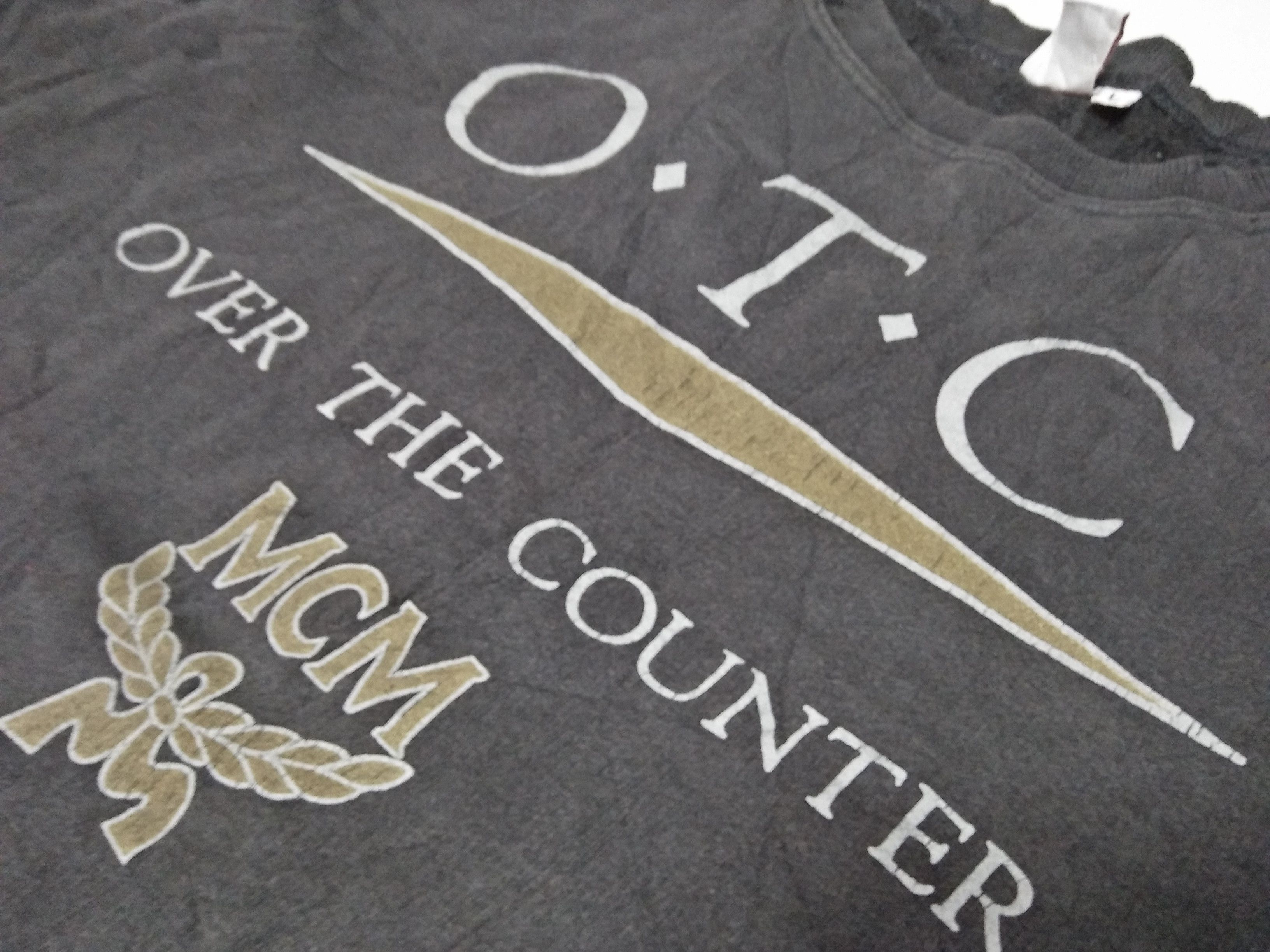 MCM MCM O.T.C Over The Counter Big Logo Dark Gray Sweatshirt Size US L / EU 52-54 / 3 - 9 Thumbnail