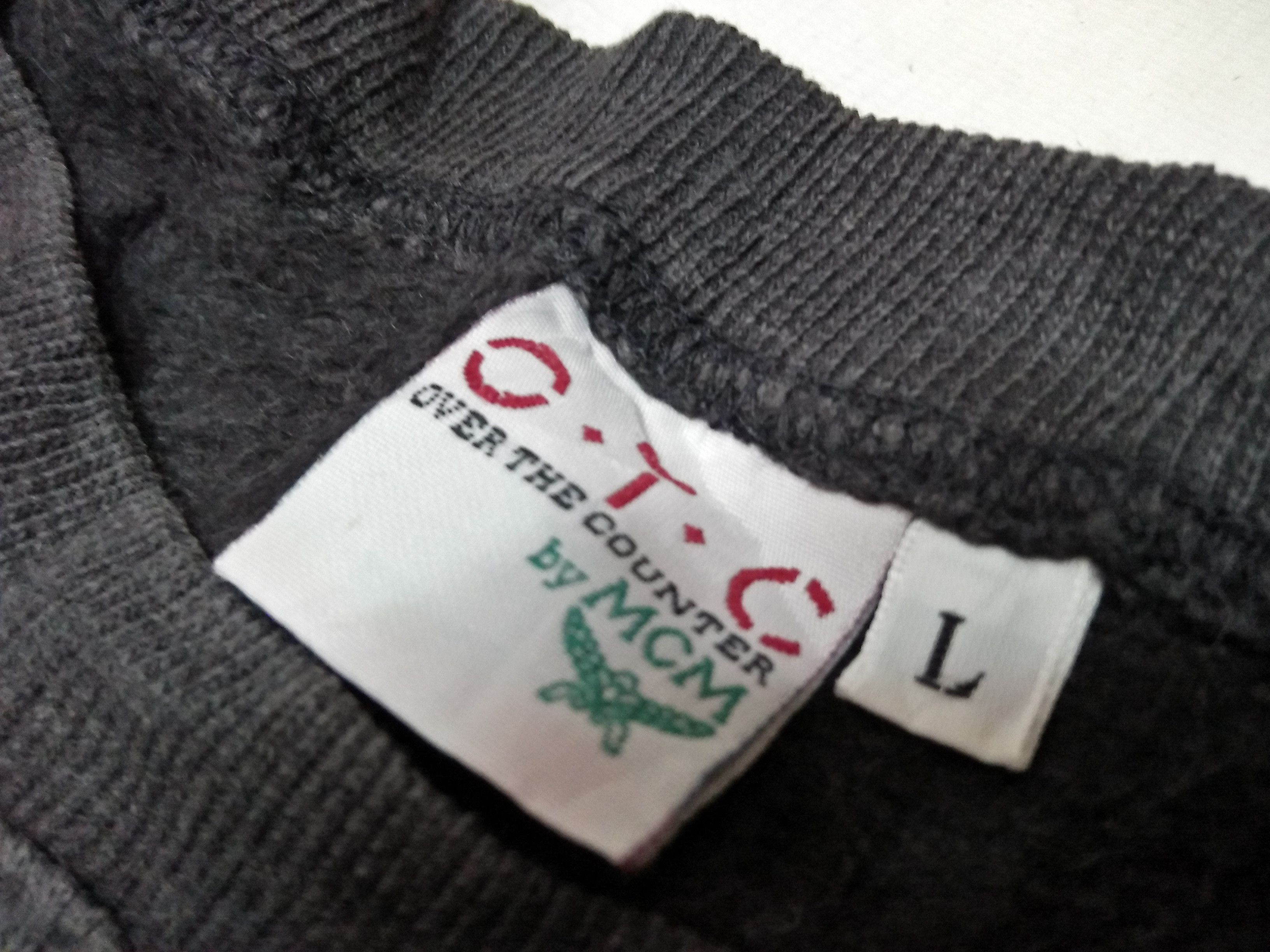 MCM MCM O.T.C Over The Counter Big Logo Dark Gray Sweatshirt Size US L / EU 52-54 / 3 - 7 Thumbnail
