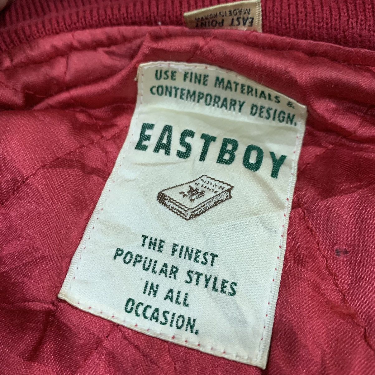 Japanese Brand Vintage Eastboy Embroidery Logo Wool Varsity Jacket Size US M / EU 48-50 / 2 - 14 Thumbnail