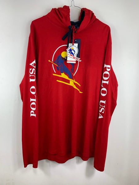 Polo Ralph Lauren Polo Ralph Lauren Polo Ski Skier POLO USA Hoodie XXL Size US XXL / EU 58 / 5 - 7 Thumbnail