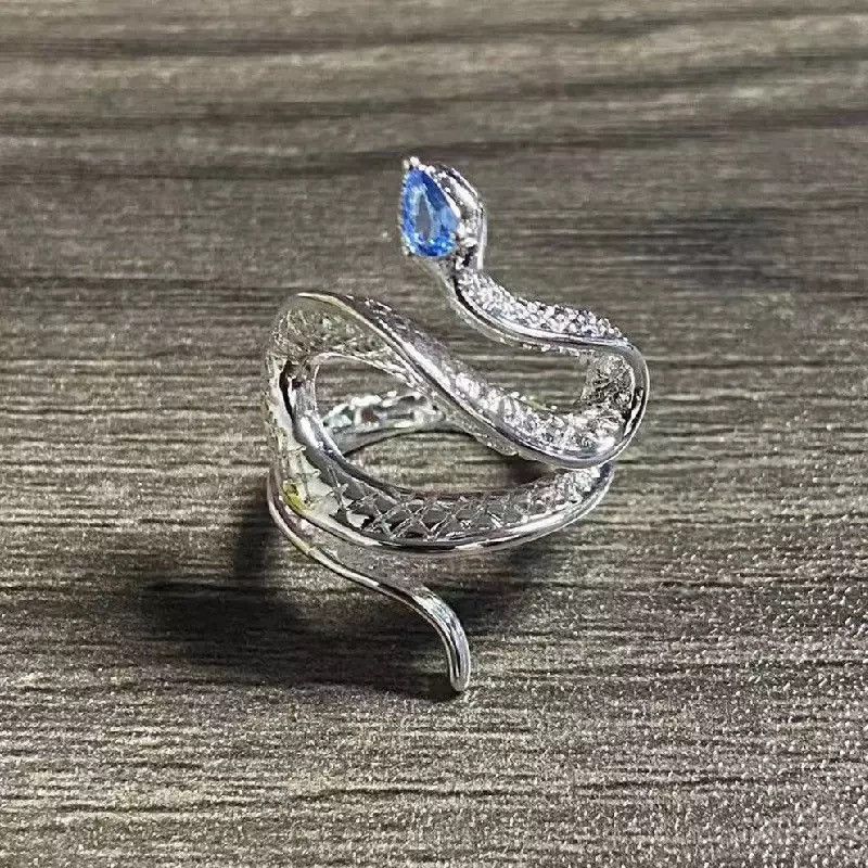 Jewelry × Vintage Exquisite Luxury Snake Adjustable Ring Size ONE SIZE - 1 Thumbnail
